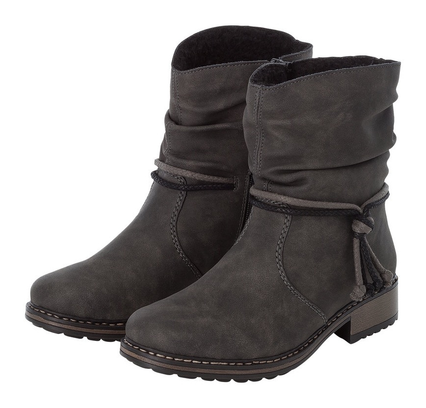 Rieker Winterstiefelette, mit Zierbänder am slouchy Schaft günstig online kaufen