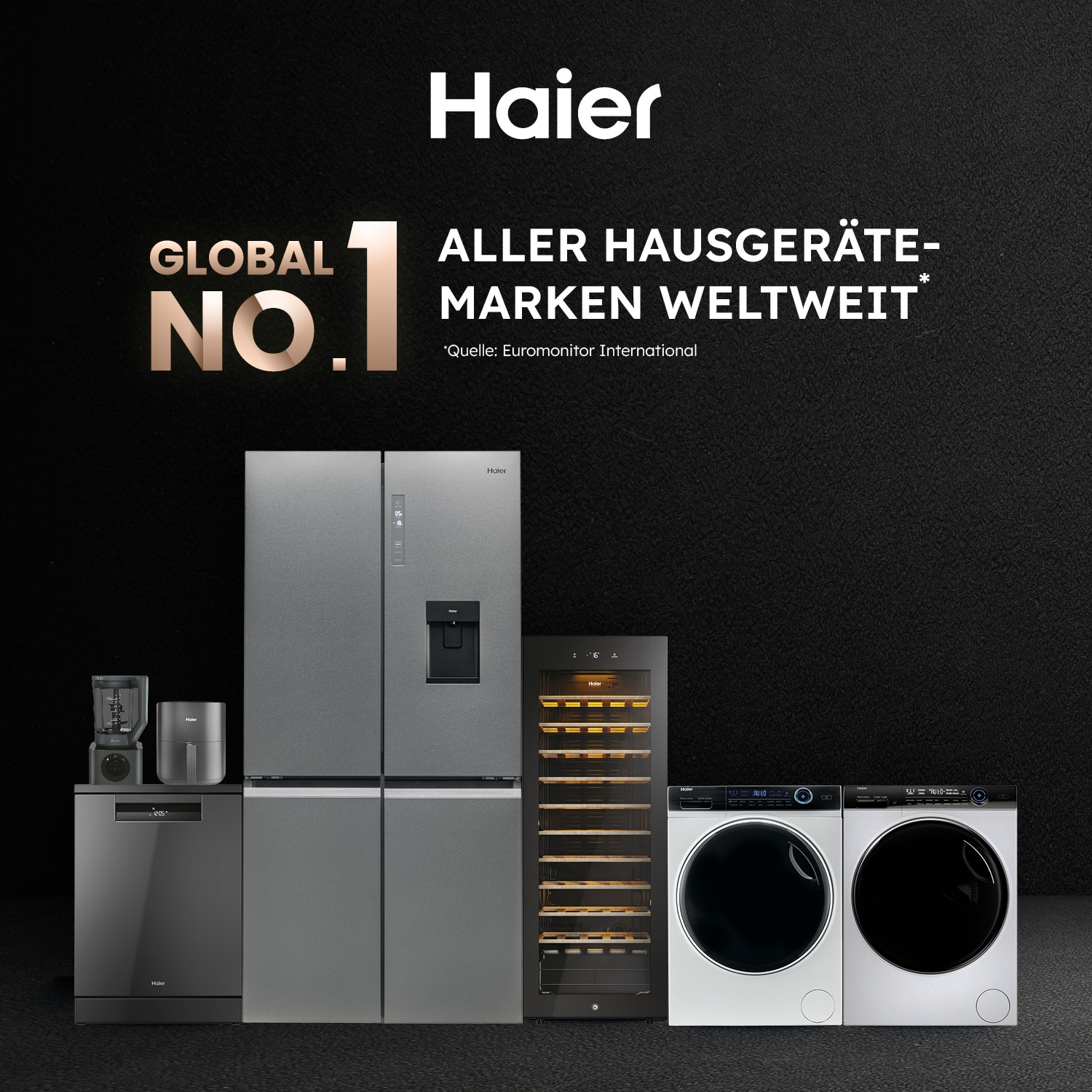 Haier Side-by-Side SBS Series 7 »HSW79F18ANMM«, XXL-Kapazität: Über 600 Liter Fassungsvermögen