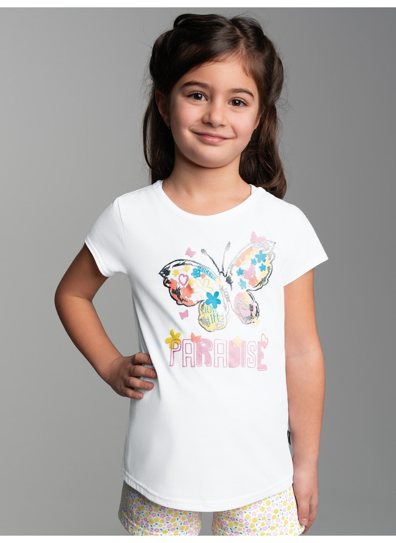 Trigema "TRIGEMA T-Shirt mit buntem Schmetterling-Printmotiv" 1 Stk.