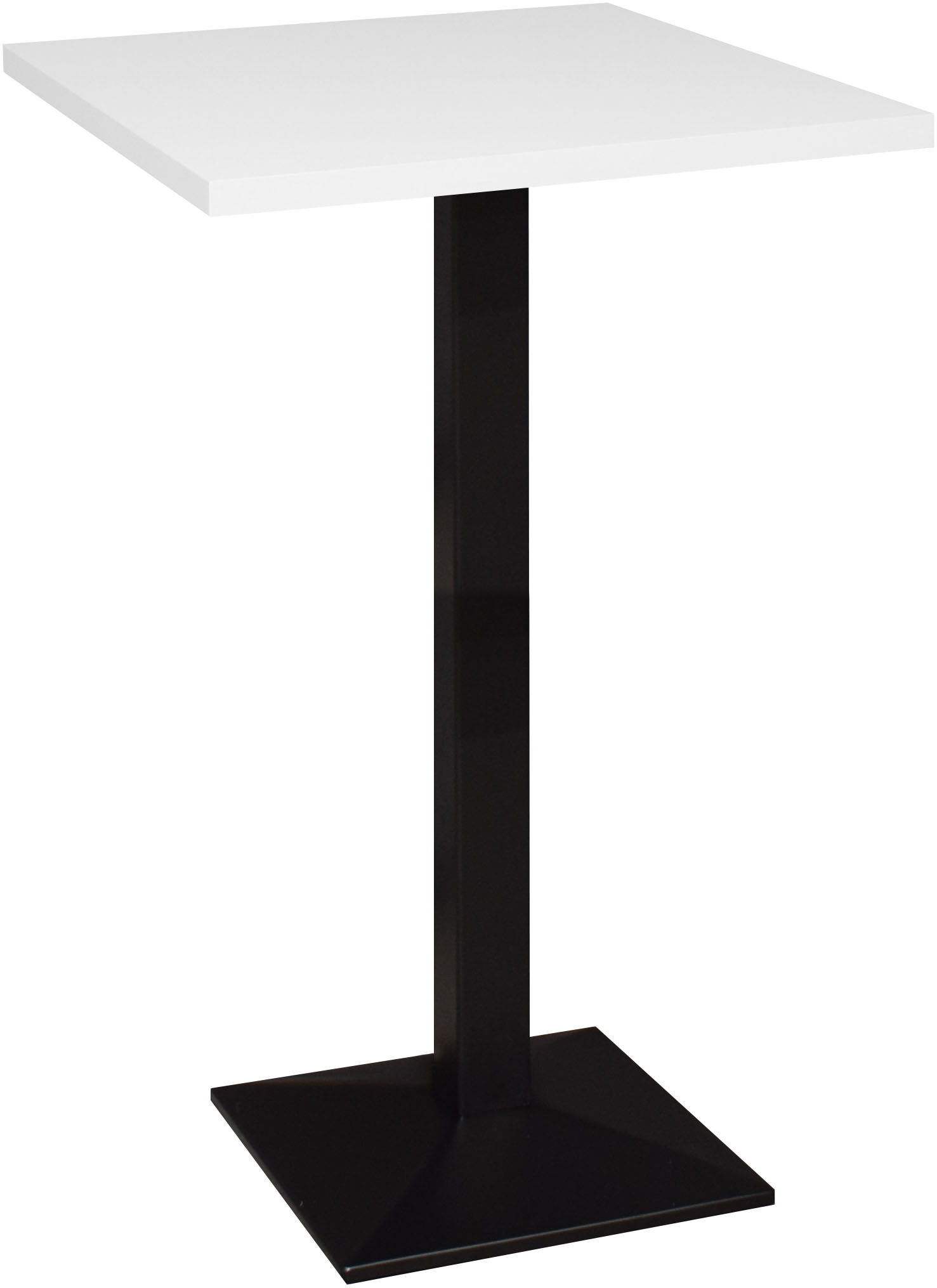 Mäusbacher "Big Bistro Metall" Quadrat-Säulengestell, eckige Platte BHT 70x105x70 cm