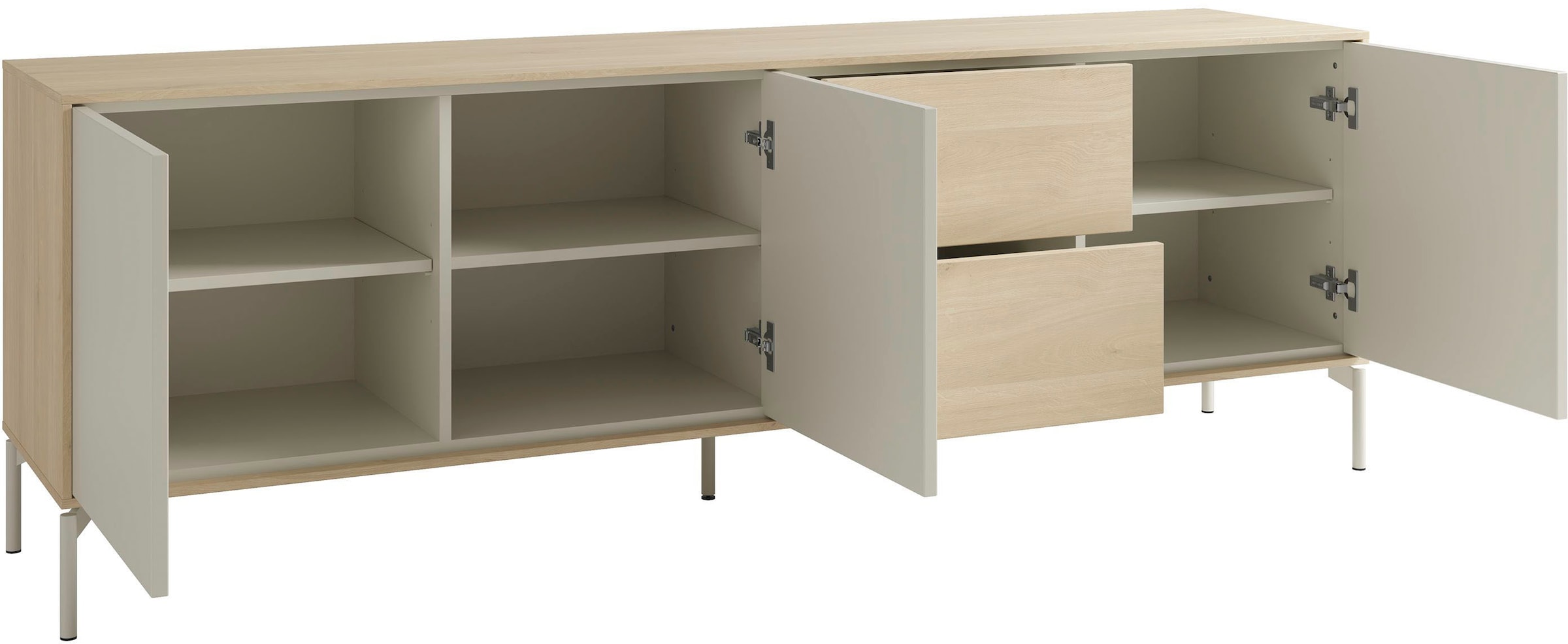 SCHÖNER WOHNEN-Kollektion Sideboard »LABOE« 1 Stk. tlg. 150 cm oder 200 cm mit push to open Funktion