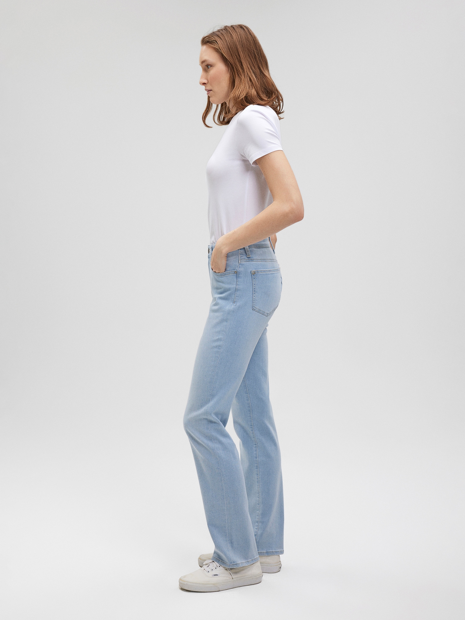 Mavi Straight-Jeans »KENDRA«, gerde Form