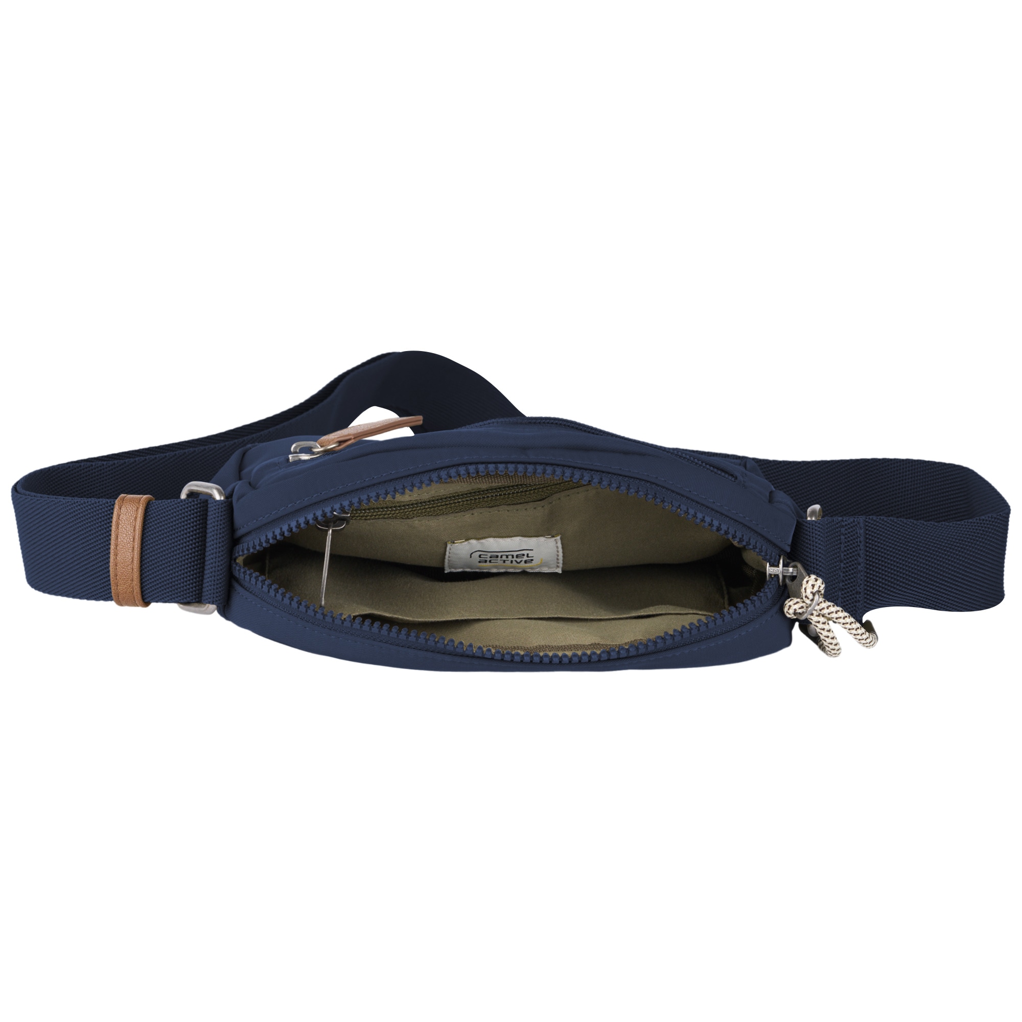 camel active Handtasche »Aurum«, aus recyceltem, robusten Nylon leichtgewichtig mit feinen Details