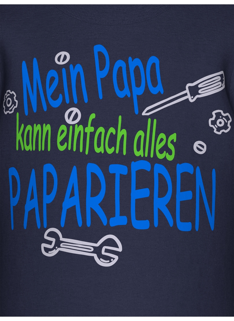 Trigema T-Shirt »TRIGEMA T-Shirt mit lustigem Spruch-Print«, (1 tlg.)