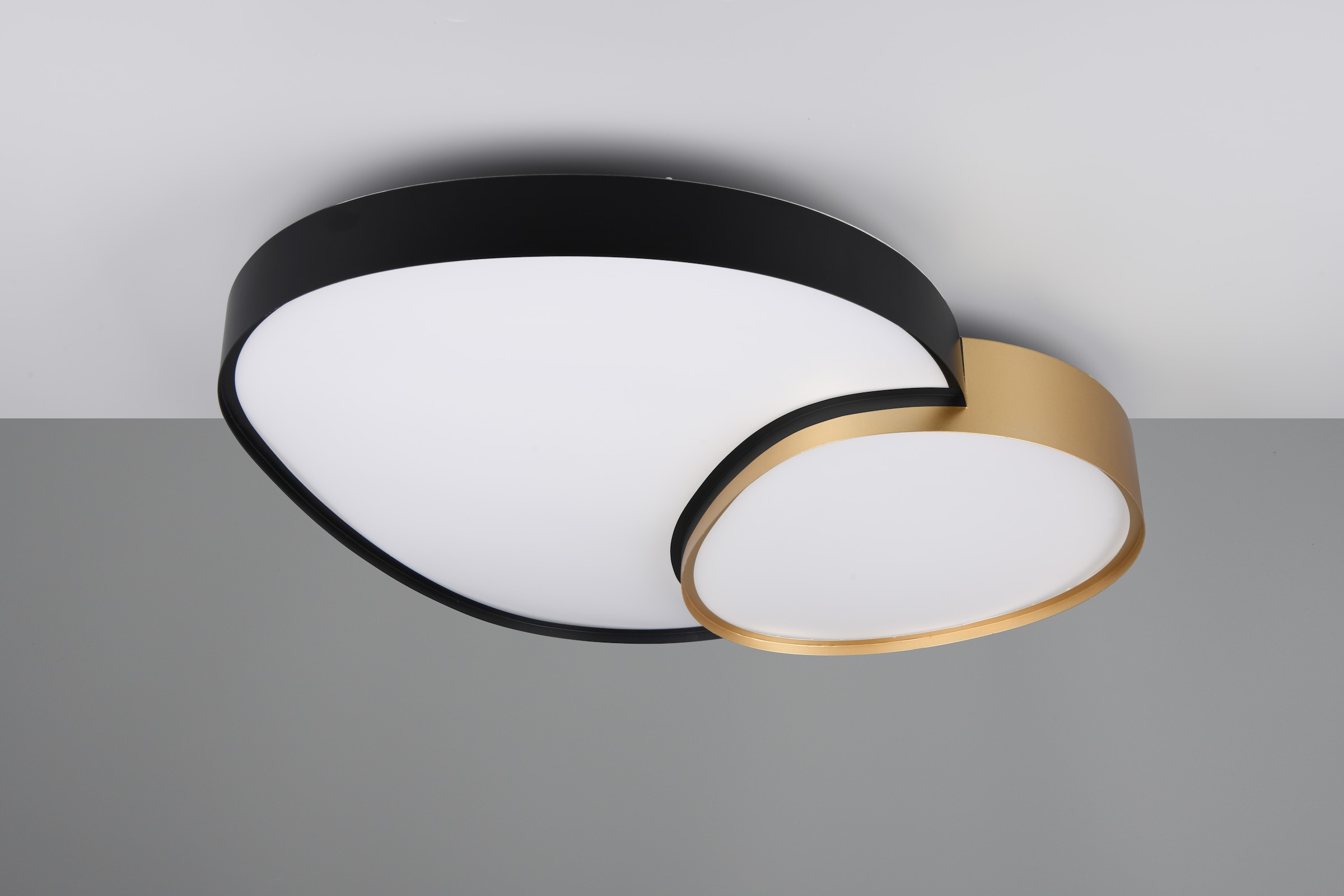 TRIO Leuchten LED Deckenleuchte »RISE, LED Deckenlampe 45W 5300 Lumen warmweiß bis kaltweiß 2700-6500K«, 1 flammig, Leuchtmittel LED-Board | LED fest integriert, Fernbedienung dimmbar Memoryfunktion Nachtlicht CCT Lichtfarbe wählbar