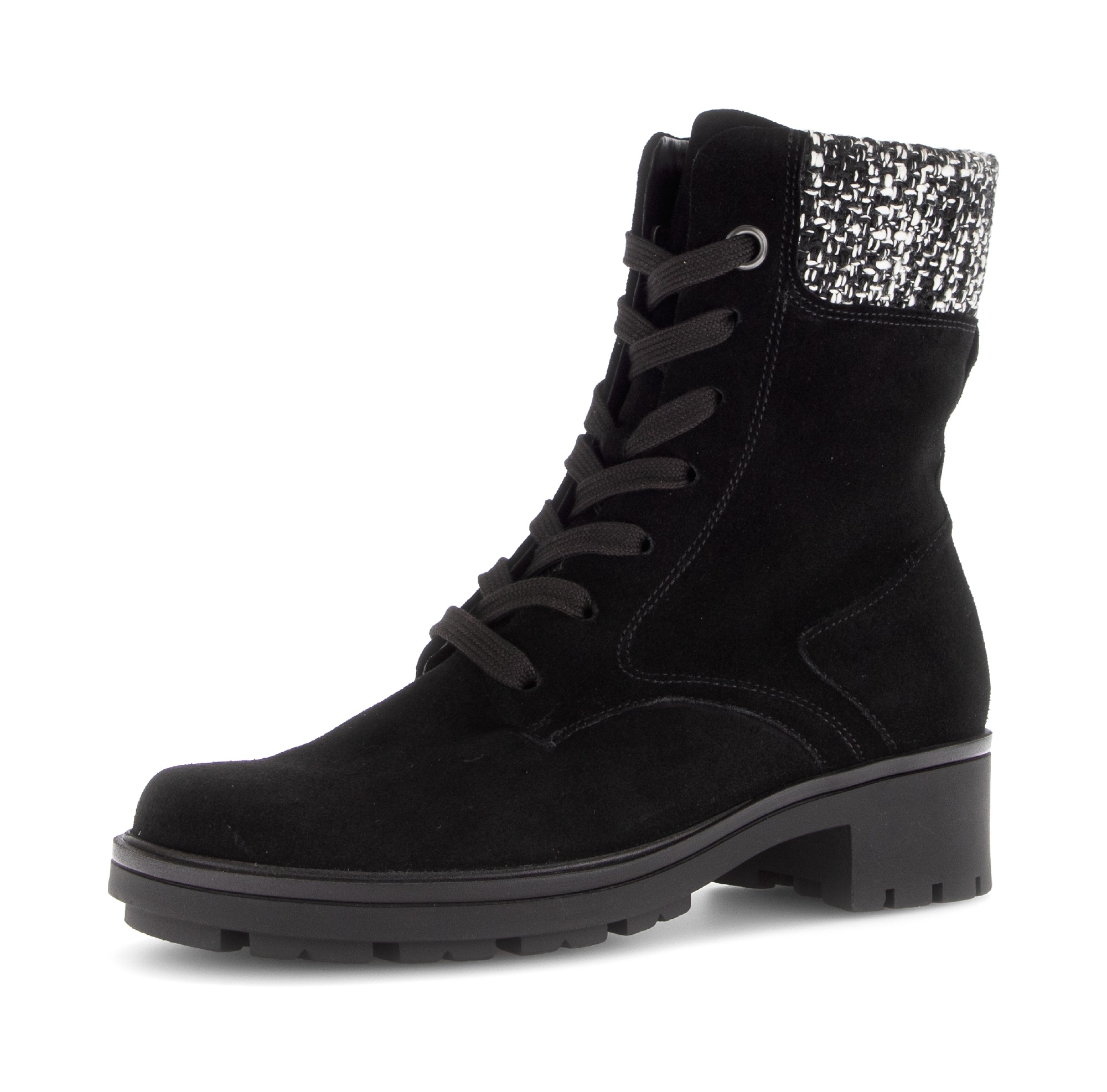 Gabor Schnürstiefelette, Blockabsatz, Schnürboots in Bequemweite G (= weit) günstig online kaufen