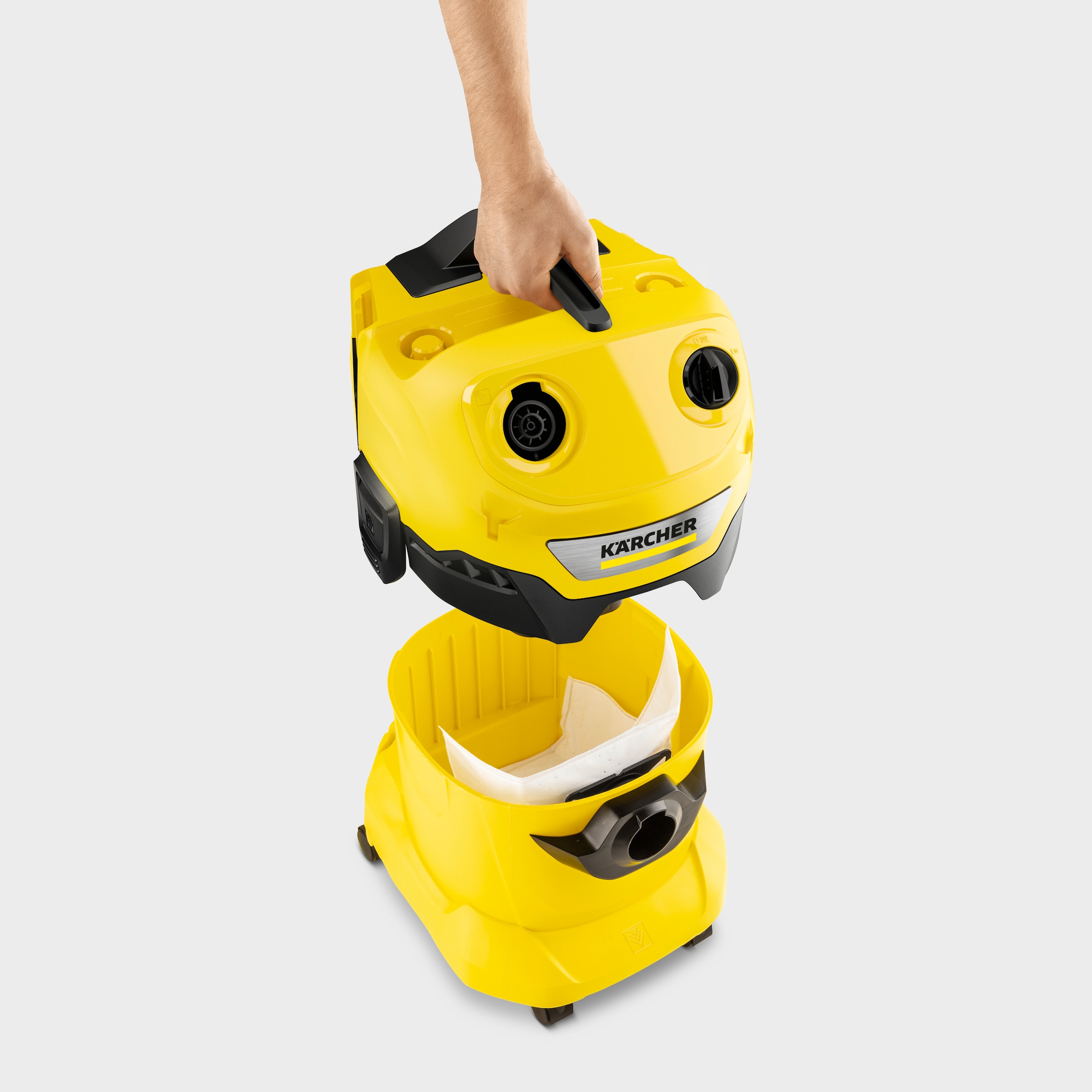 KÄRCHER Nass-Trocken-Sauger »WD 4-18 Dual V-20/22«, 36-V-Motor, 20 l Kunststoffbehälter, ohne Akku und Ladegerät