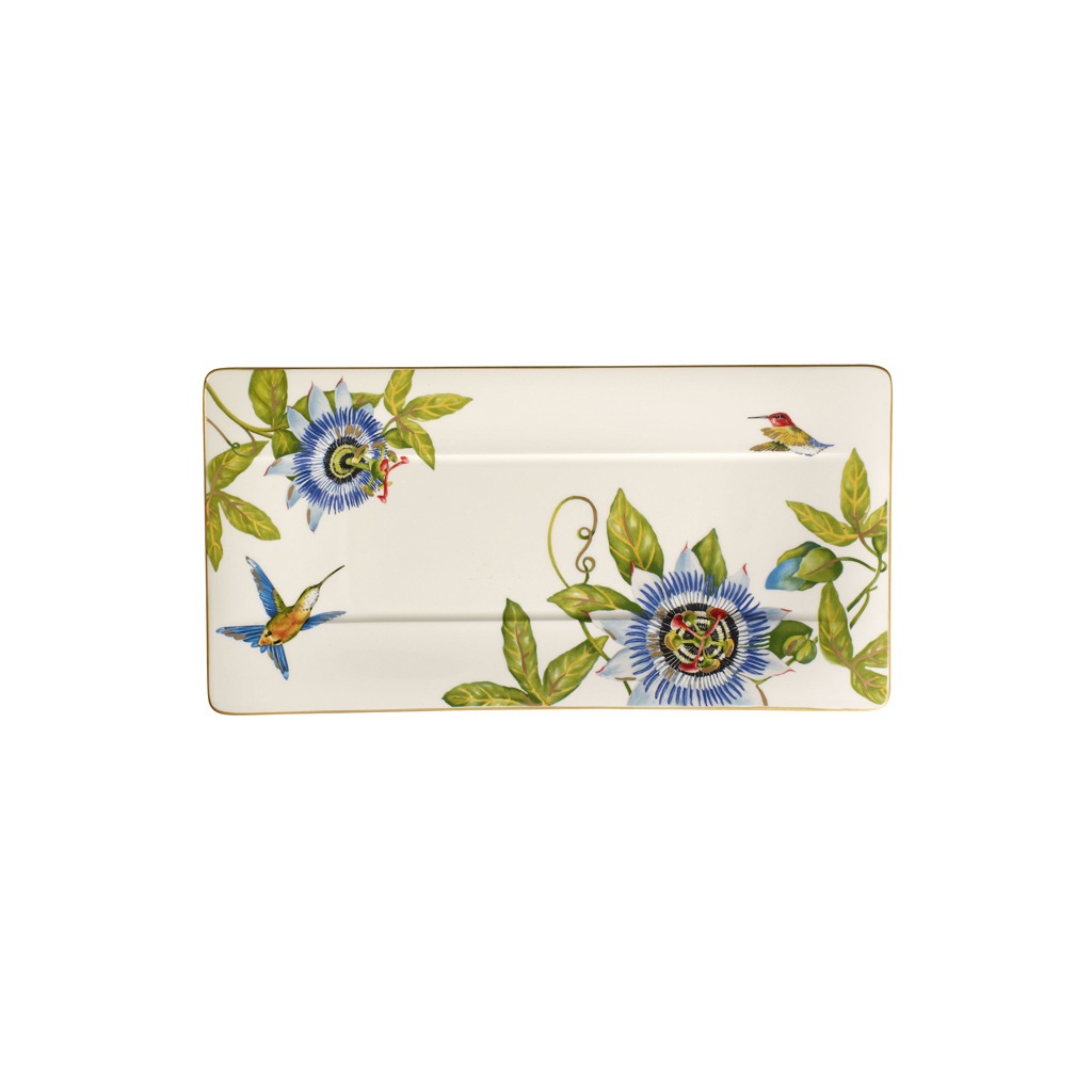 Servierplatte VILLEROY & BOCH "Servierteller Amazonia 44 x 23 cm bunt", bunt, L:23cm, Porzellan, Servierplatten, Servierplatte