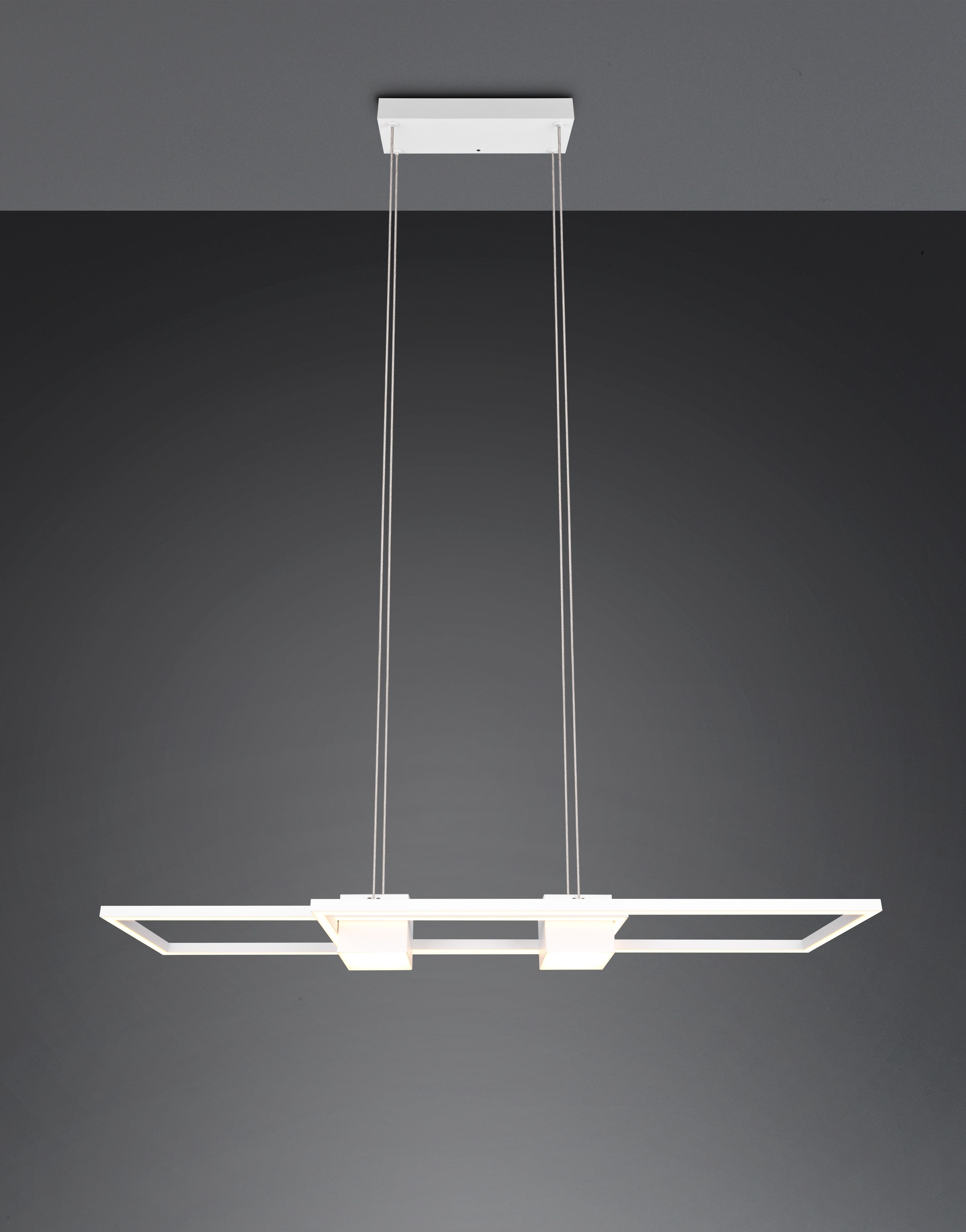 TRIO Leuchten LED Pendelleuchte »ALBANY, LED Hängelampe Wohnzimmer mit Fernbedienung, dimmbar, CCT«, 1 flammig, Leuchtmittel LED-Board | LED fest integriert, Lichtfarbe einstellbar, Memoryfunktion, Nachtlicht, up-and-down Licht