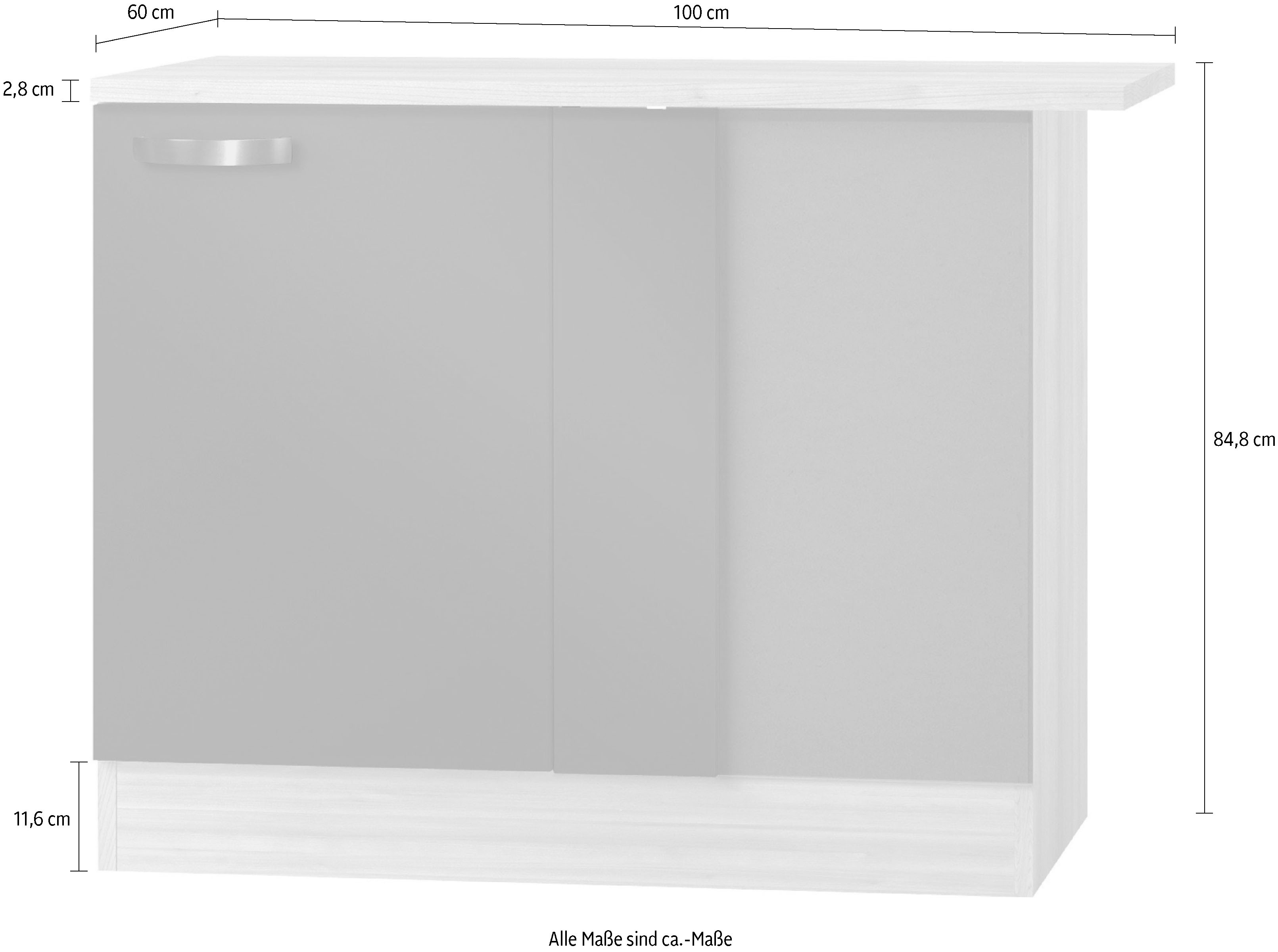 OPTIFIT Eckunterschrank OPTIFIT Eckunterschrank