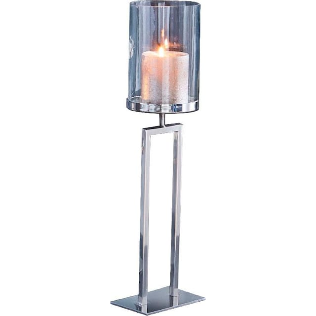 Schneider Kerzenhalter »New York«, Bodenwindlicht aus Stahl und Glas  bestellen | BAUR