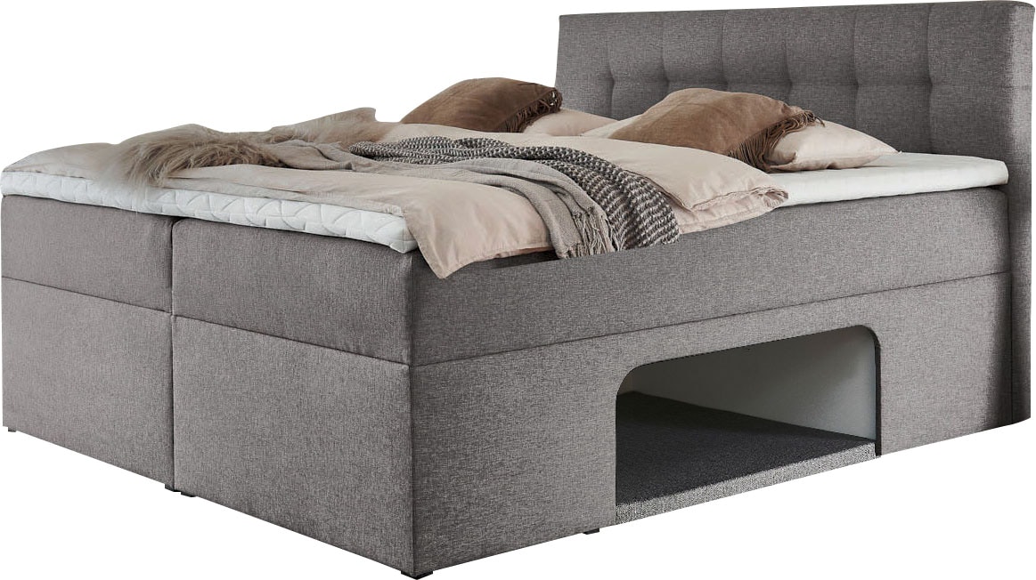 Places of Style Boxbett »Carolin«, mit Nische inkl. gepolsterter Unterlage für Haustiere