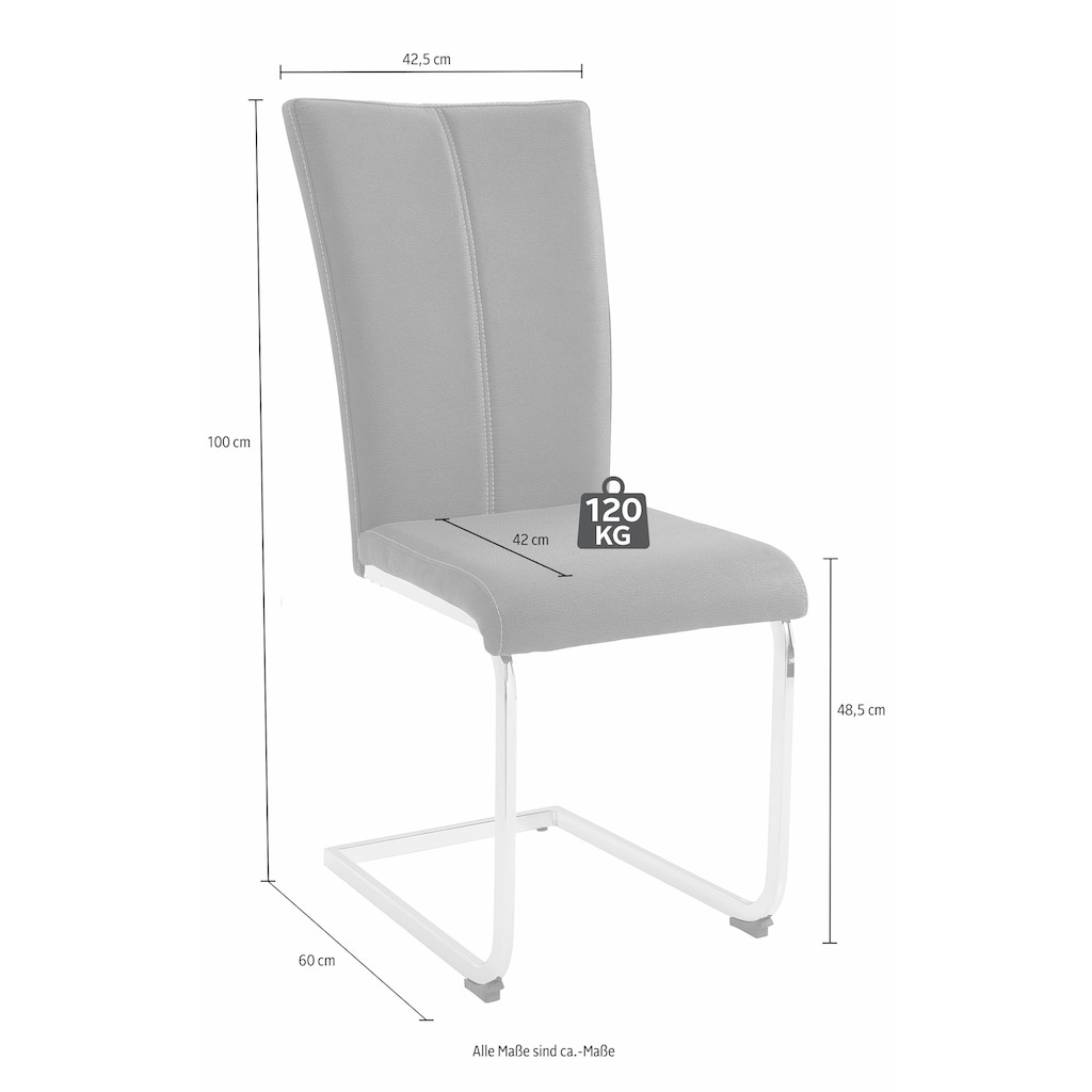 Home affaire Freischwinger »Nils«, (Set), 2 St., Kunstleder