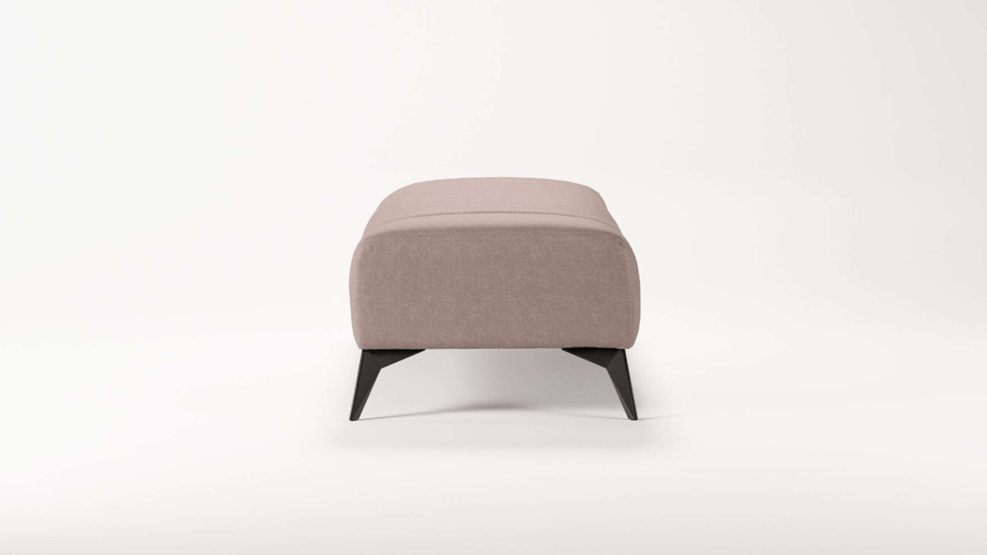 Places of Style Polsterhocker »MATTHEW Sitzhocker XXL, Maße B/T/H: 140/60/43 cm«, Steppung, belastbar bis 180 kg