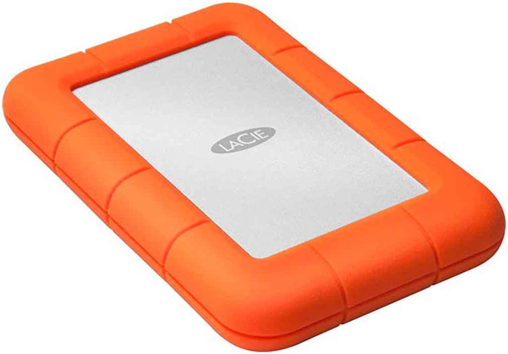 LACIE externe HDD-Festplatte "Rugged Mini 3.0", 1 TB, orange, Festplatten