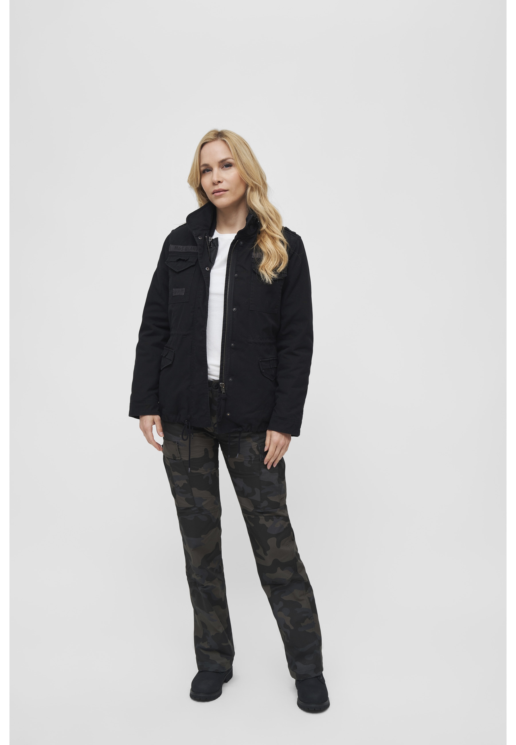 Brandit Parka »Brandit Damen Ladies M65 Giant Jacket« 1 Stk. tlg. mit Kapuze