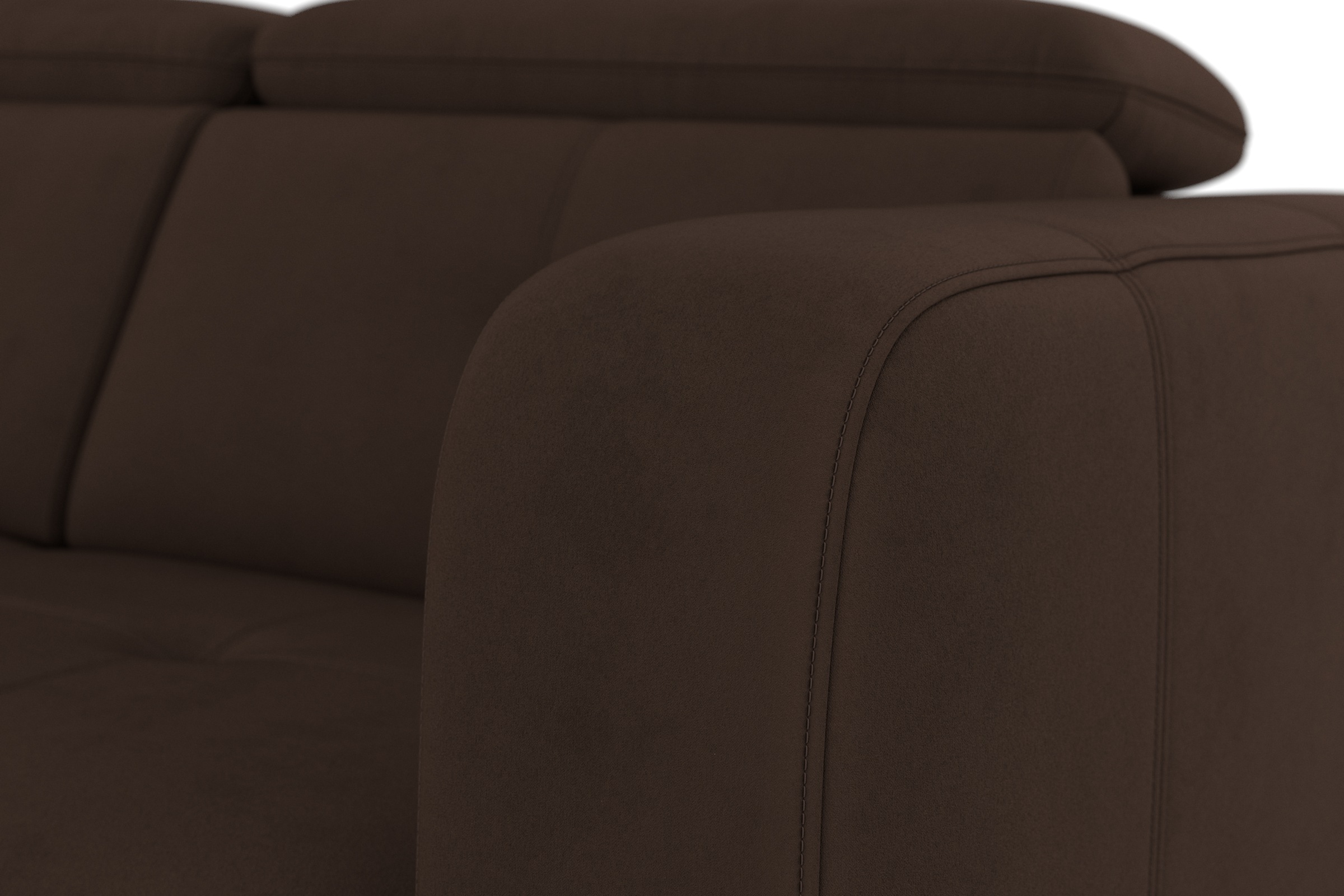 sit&more Ecksofa »Belluci L-Form«, inklusive Federkern, wahlweise mit Bettfunktion und Bettkasten