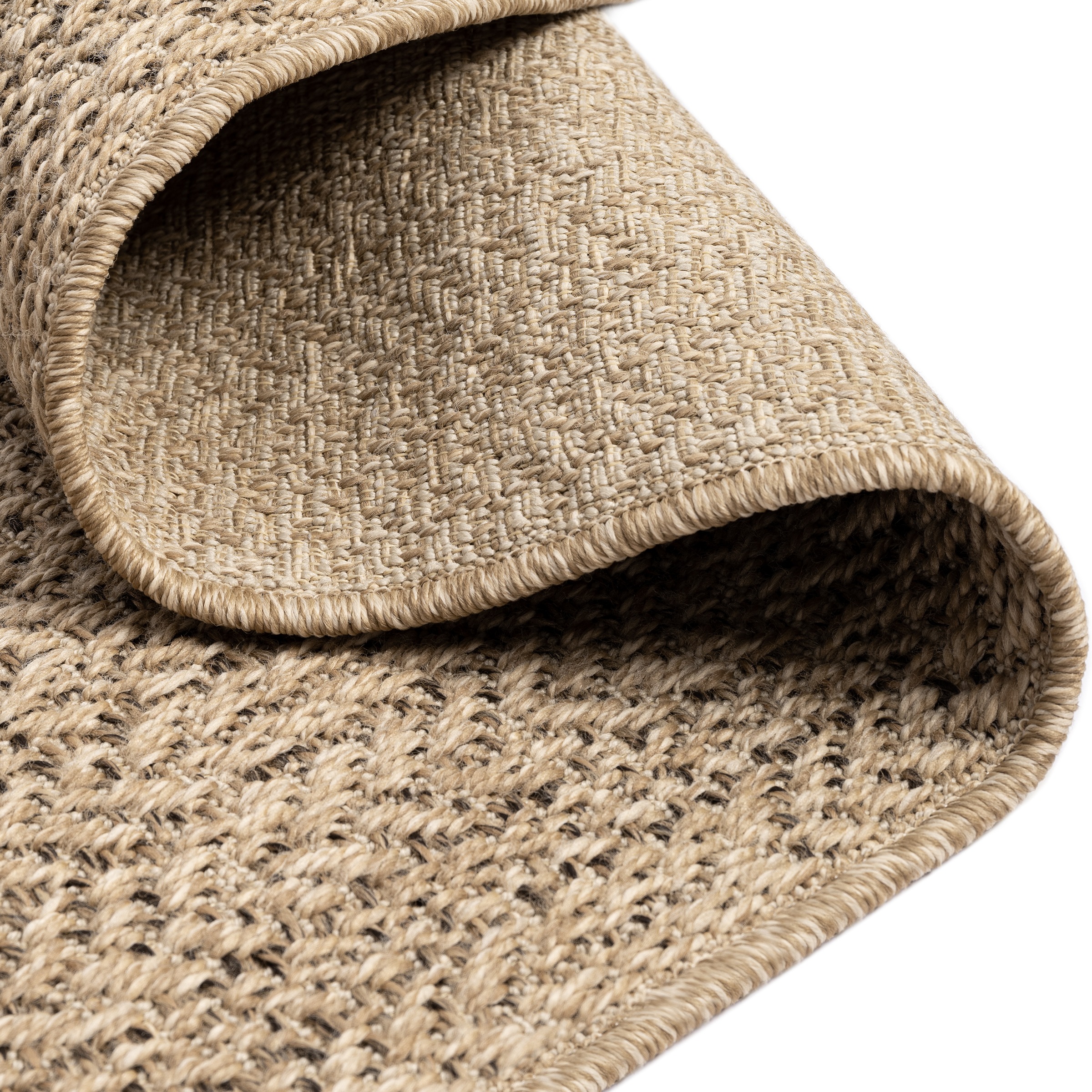 merinos Teppich »Kenzy 2«, rechteckig, 1 mm Höhe, robuster In- und Outdoor Teppich im natürlichen Jute-Look, wetterfest