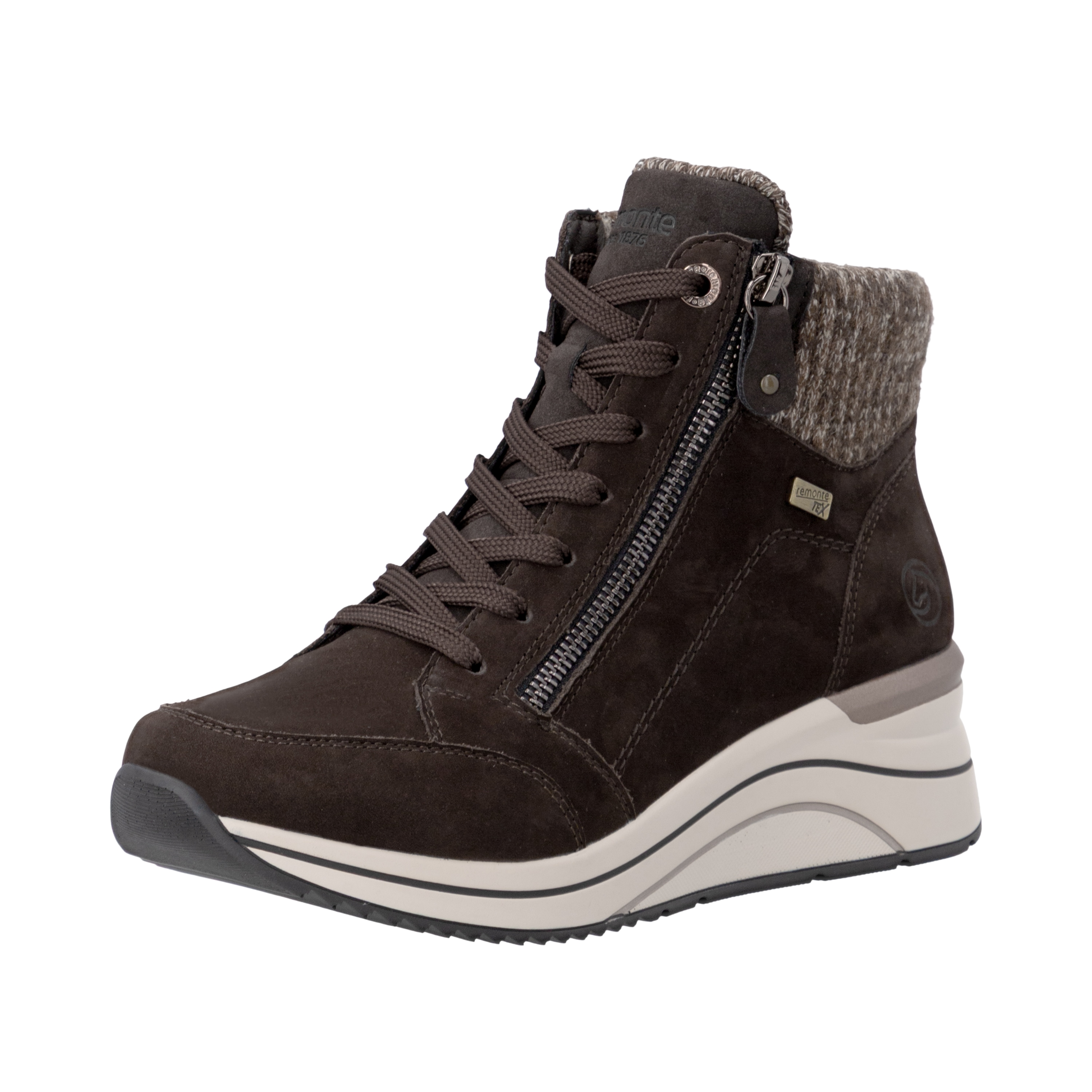 Remonte Keilstiefelette Keilboots, Schnürstiefelette mit wasserabweisender TEX-Membrane