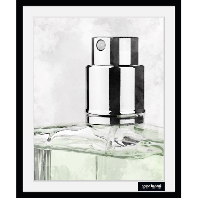 Bruno Banani Bild mit Rahmen »Parfüm - Gerahmter Digitaldruck - Wandbild«, (1  St.), Holzrahmen - Dekoration bestellen | BAUR