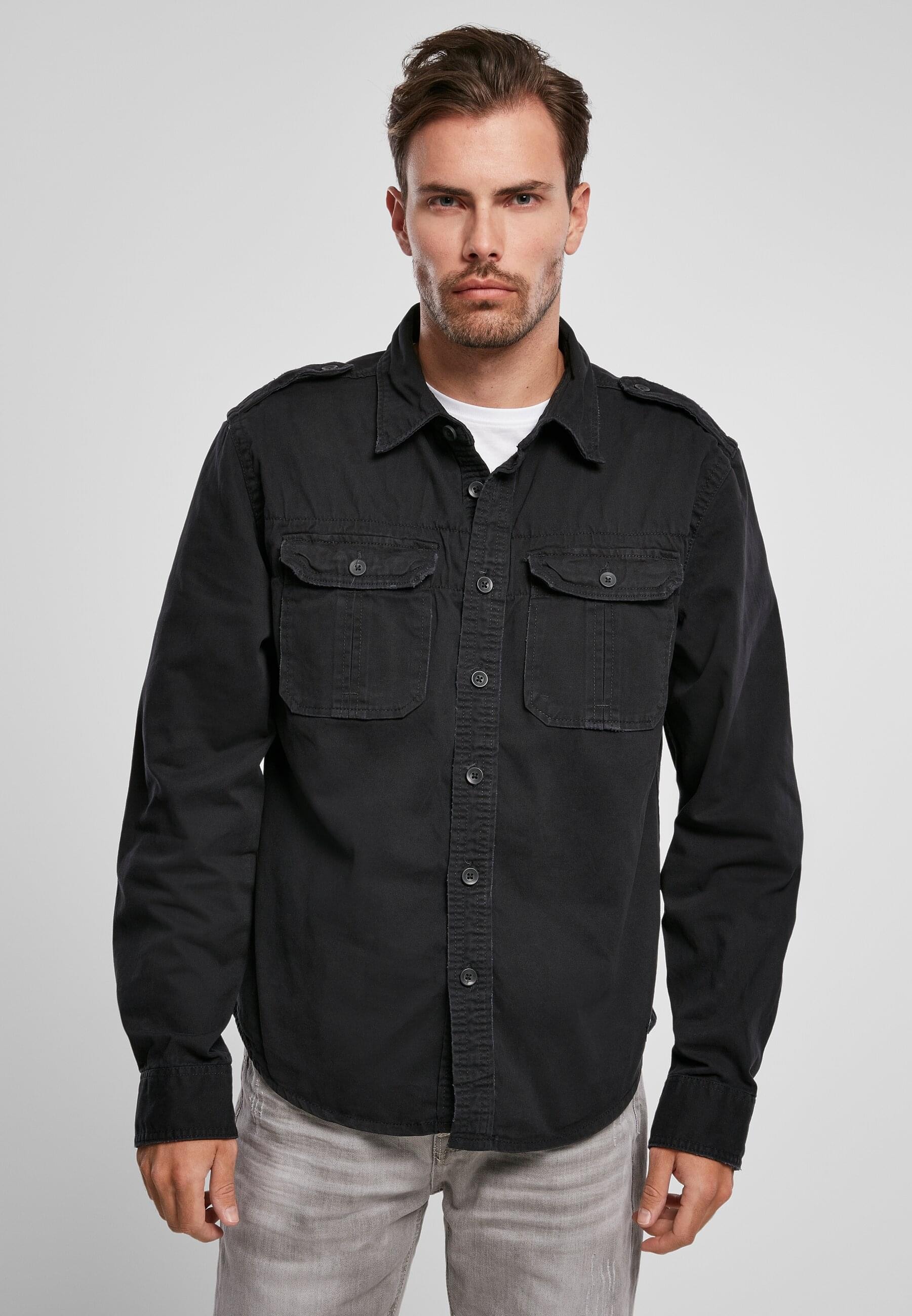 Brandit Langarmhemd »Brandit Herren Vintage Shirt«, (1 tlg.)