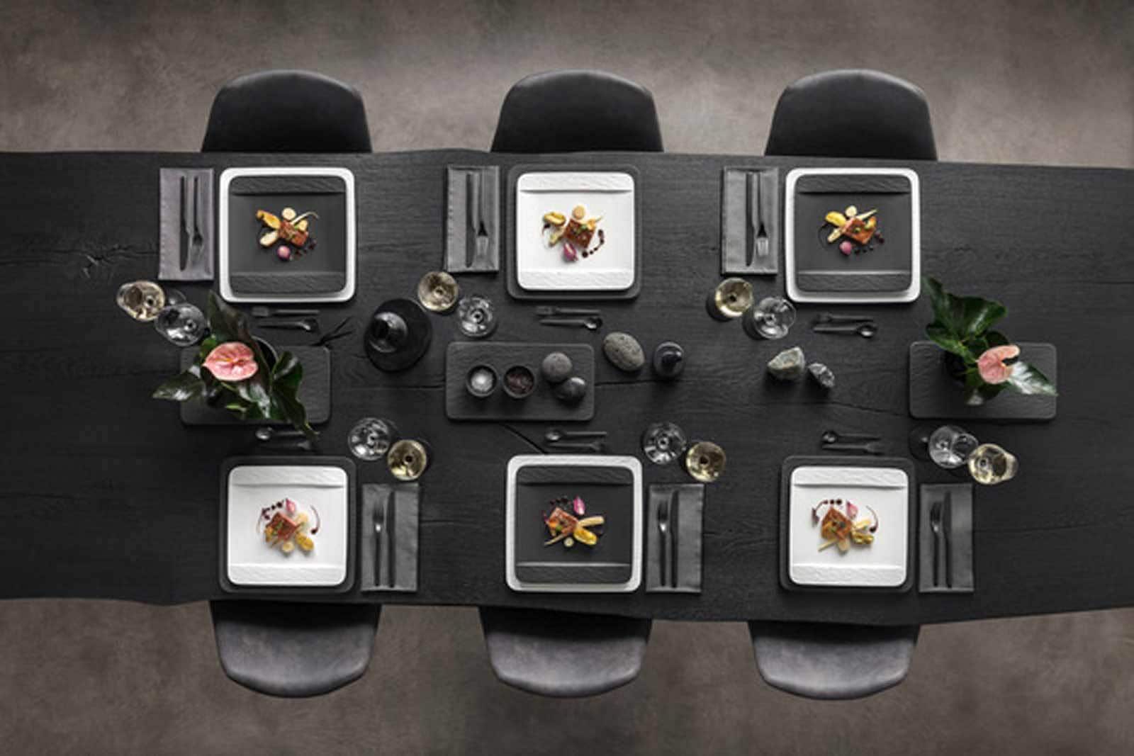Villeroy & Boch Servierplatte »Servierplatte Manufacture Rock ø 32,5 cm weiß«