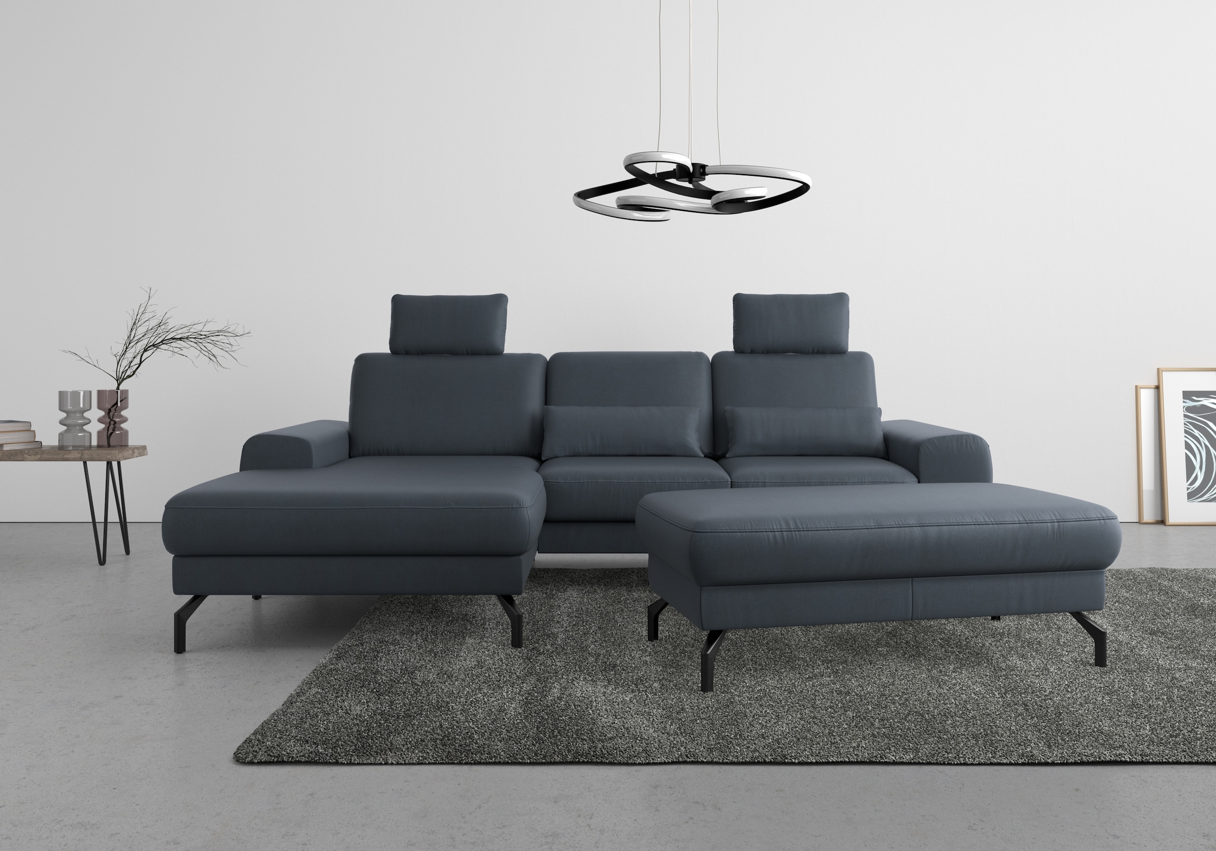 sit&more Ecksofa "Cinturo L-Form", inklusive Sitztiefenverstellung und Fede günstig online kaufen