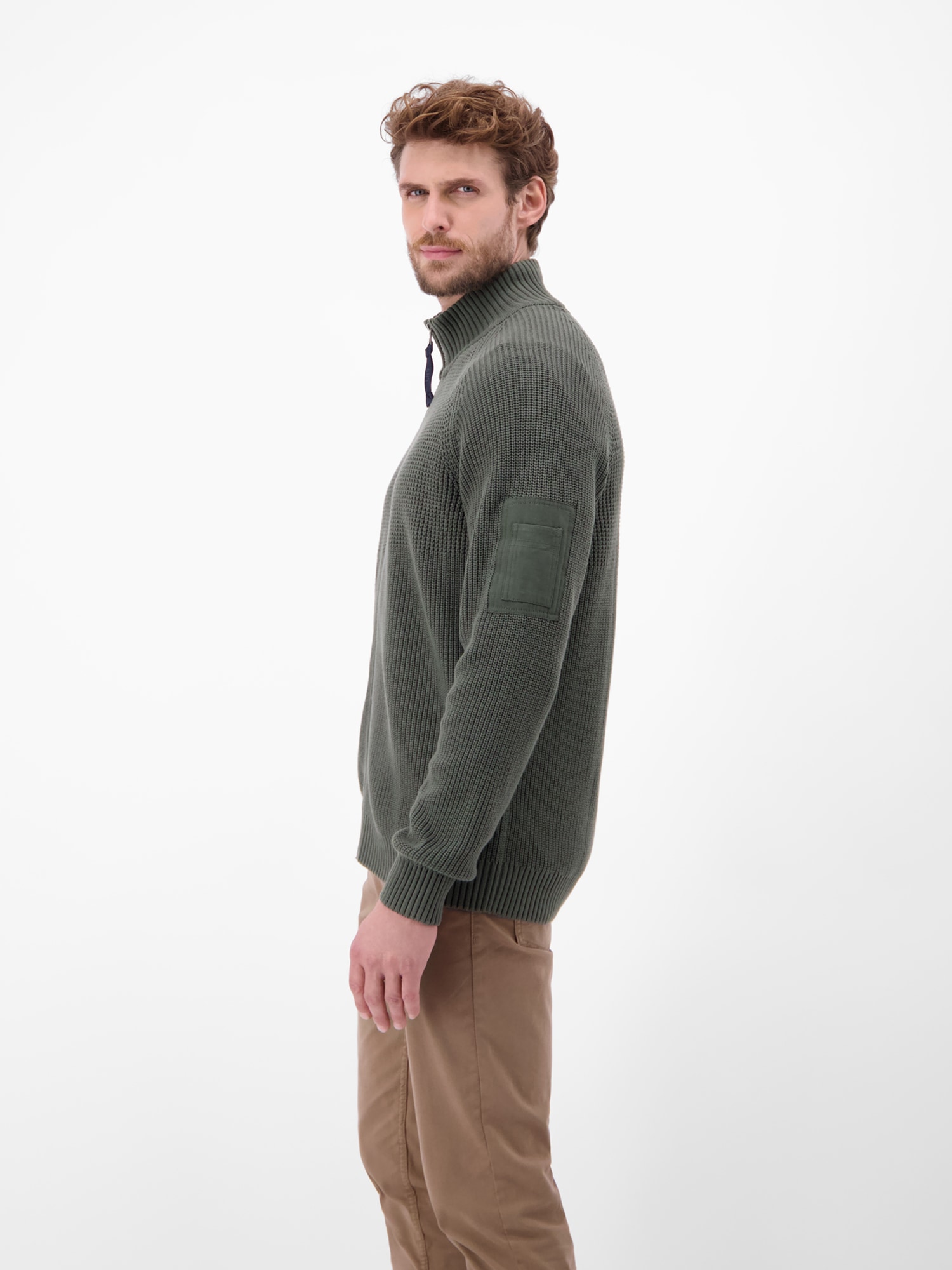 LERROS Strickjacke »LERROS Herren Strickjacke, grob gerippt«