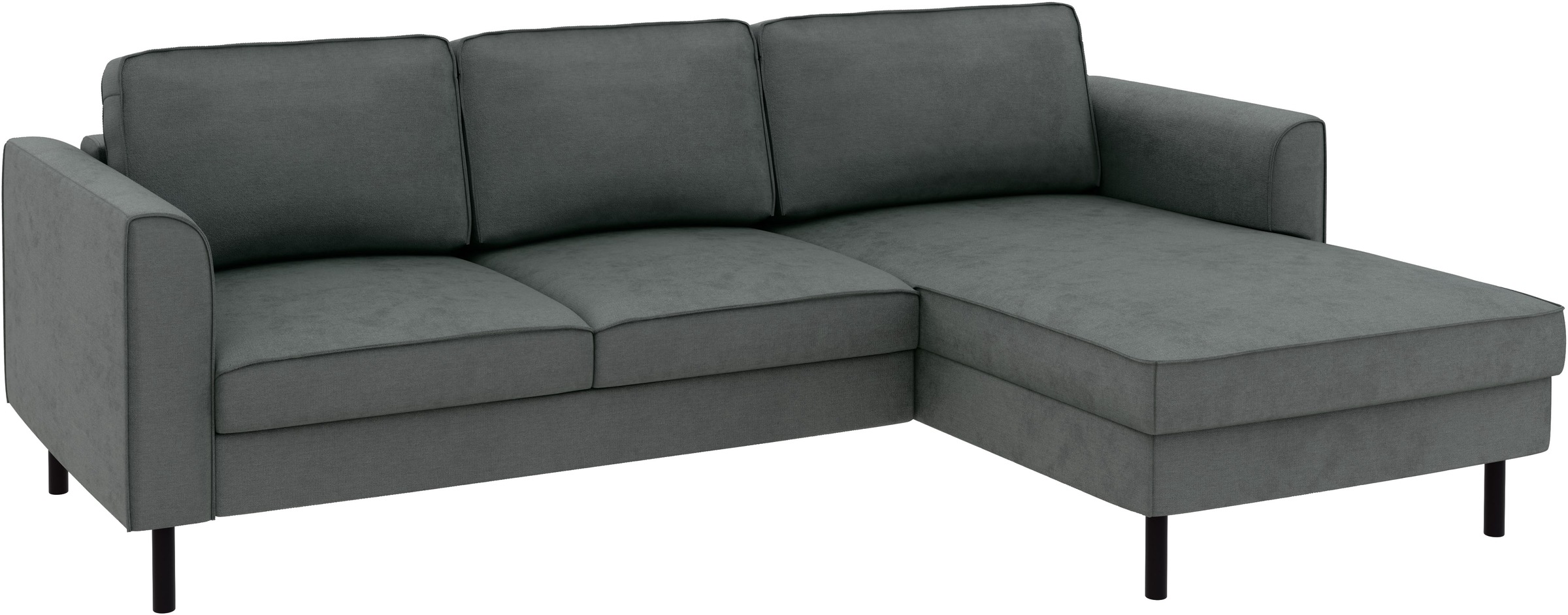 Home affaire Ecksofa »Booster Couch wahlweise mit Schlaffunktion und Bettkasten-auch in Cord«, Recamiere beidseitig montierbar, Sofa in L-Form, 232 cm