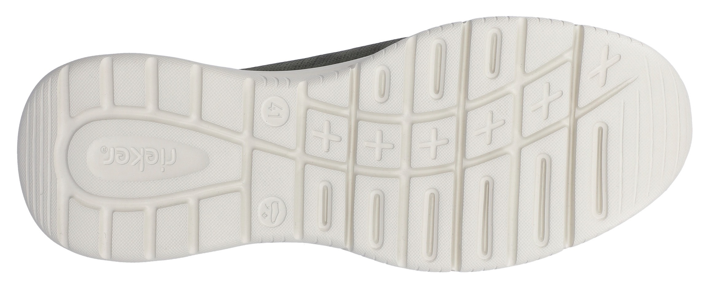 Clog RIEKER, Herren, Gr. 40, grün (khaki), Lederimitat, Textil, kontrastfarbene Details, used, Schuhe Clog, Sommerschuh, Hausschuh, Schlupfschuh mit seitlichen Stretcheinsätzen 3