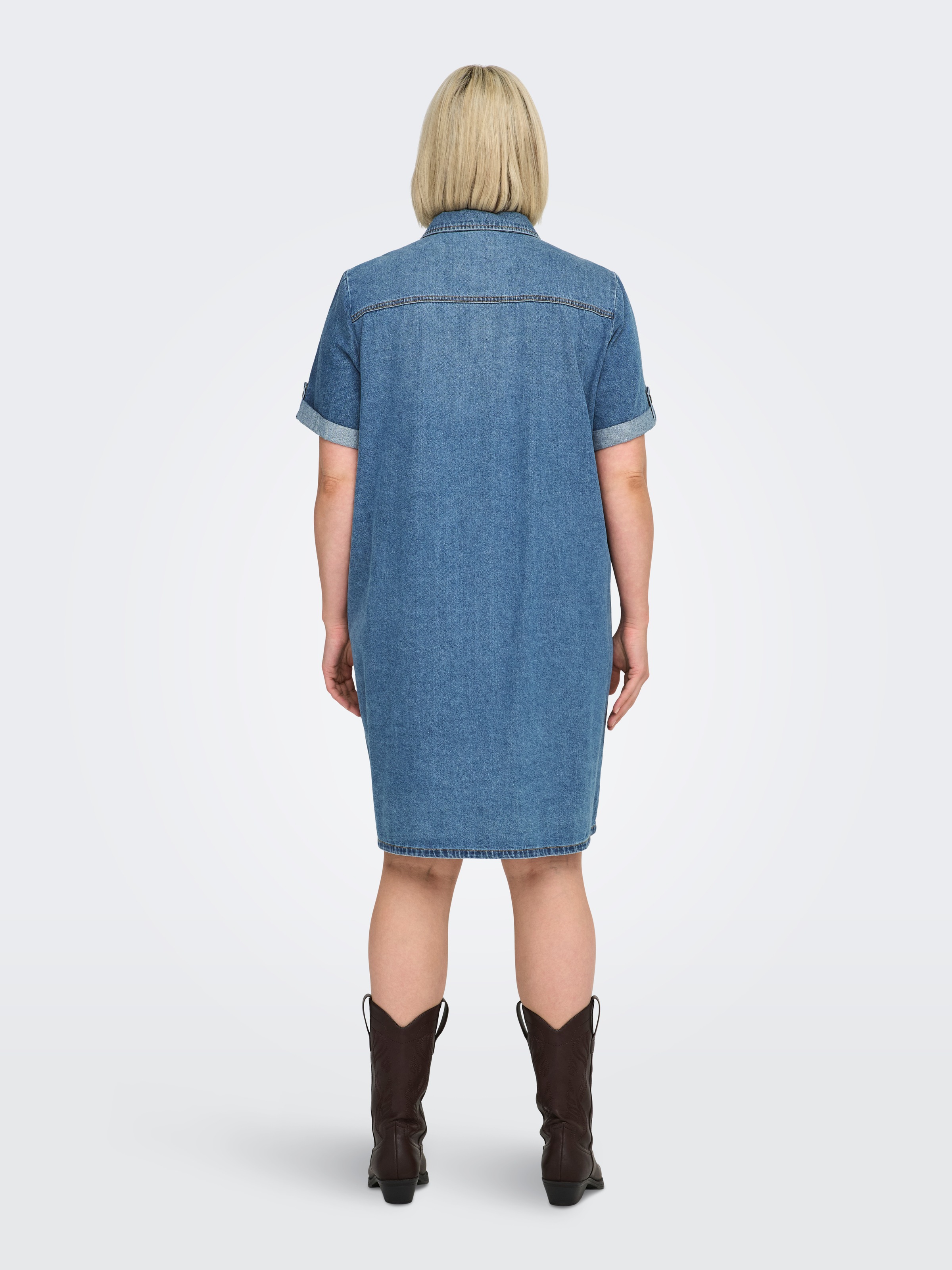 ONLY CARMAKOMA Jeanskleid "CARLISA S/S DNM DRESS GUA NOOS" Brusttaschen günstig online kaufen