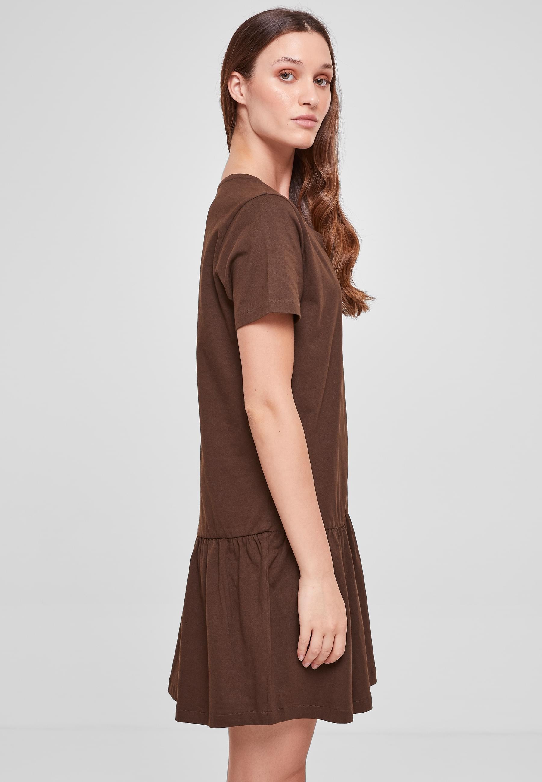 URBAN CLASSICS Shirtkleid »Urban Classics Damen Ladies Organic Empire Valance Tee Dress«, (1 tlg.)