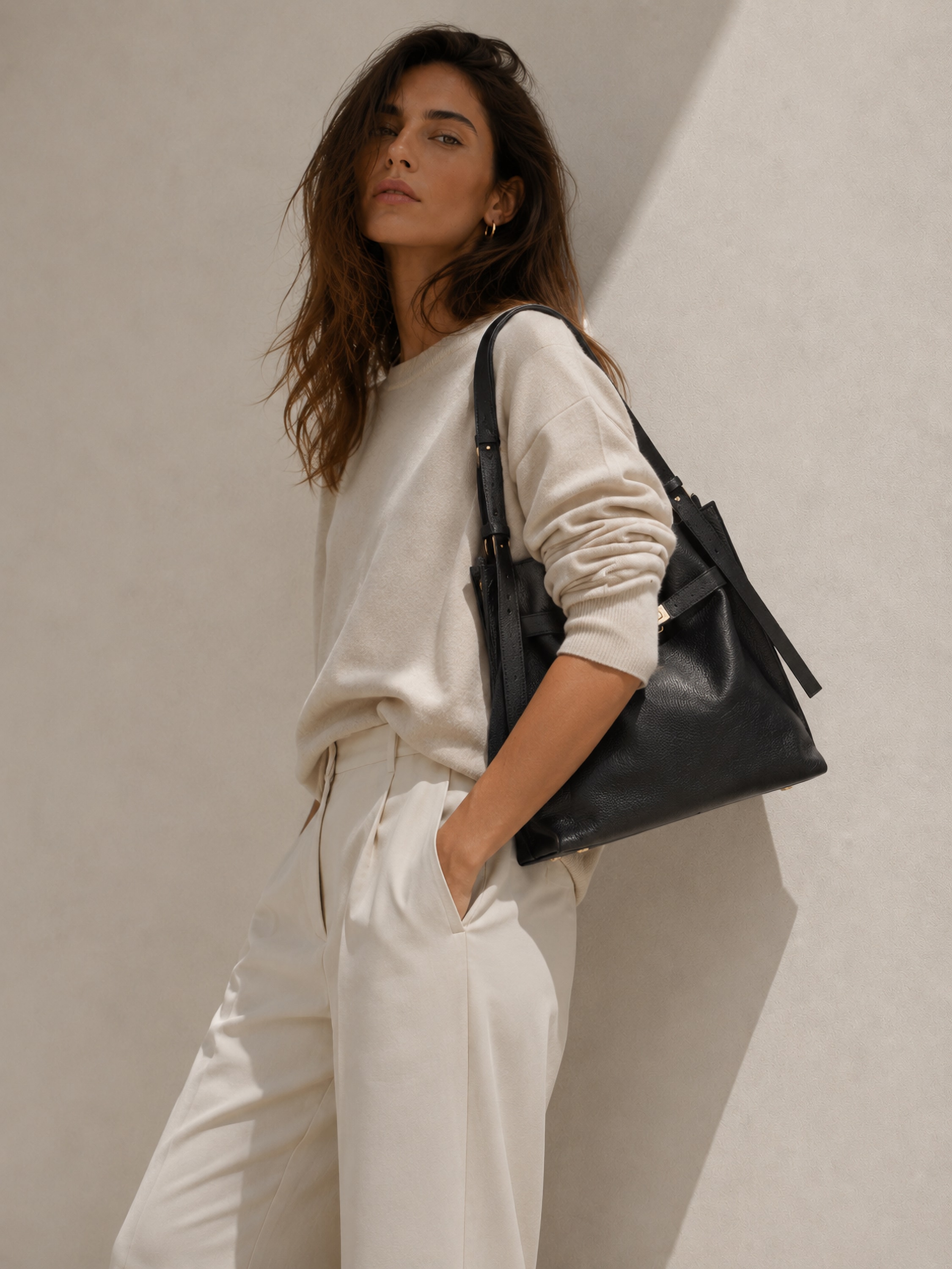 COLLEZIONE ALESSANDRO Schultertasche »Roma« aus softem Leder, Made in Italy