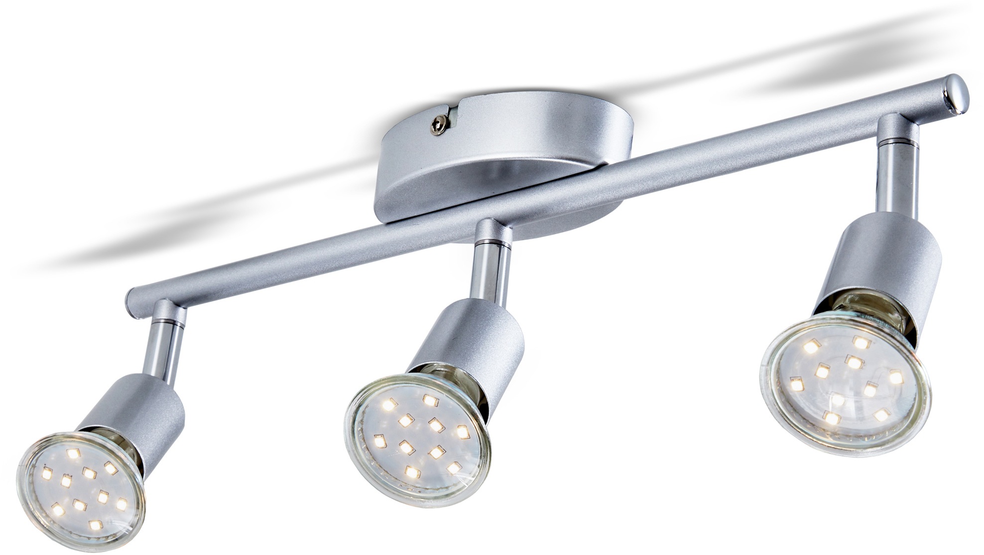 B.K.Licht LED Deckenspots, 3 flammig-flammig, LED Deckenleuchte, inkl. 3 x 3W GU10 250 Lumen 3.000K, Deckenstrahler