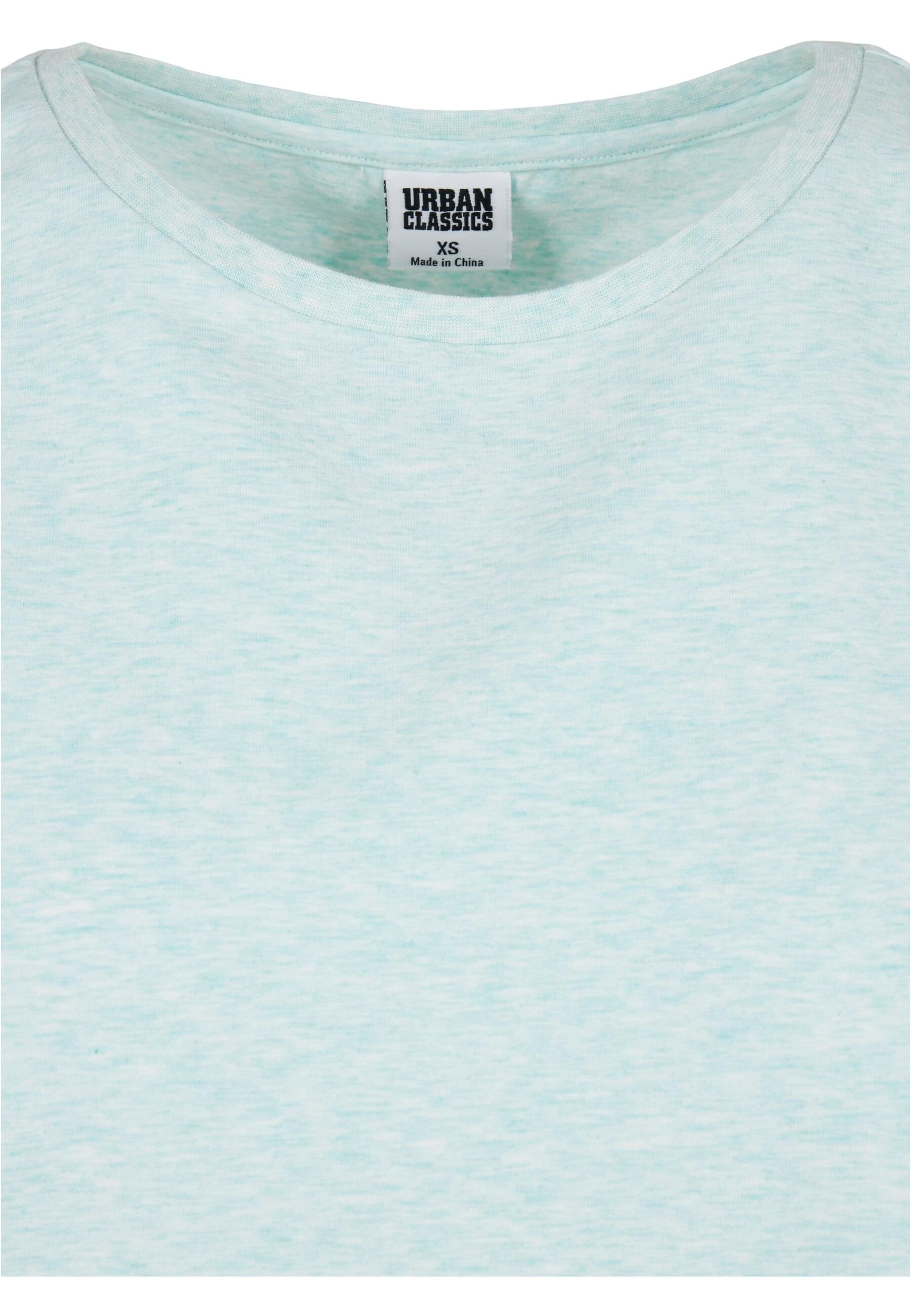 URBAN CLASSICS Kurzarmshirt »Urban Classics Damen Ladies Color Melange Extended Shoulder Tee«, (1 tlg.)