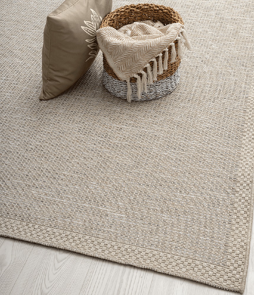 Teppich THE CARPET "Calgary", beige, B:200cm H:1mm L:280cm, Polypropylen, Teppiche, Teppich, moderner robuster In und Outdoor Teppich 3