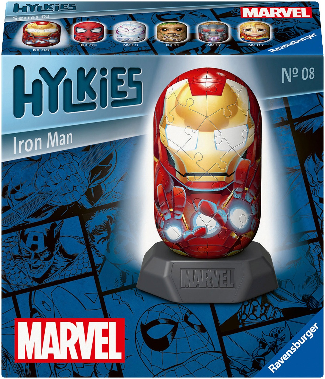 Ravensburger 3D-Puzzle »Marvel Heroes, Hylkies Sammelfigur #08 Iron Man«, Made in Europe; FSC® - schützt Wald - weltweit