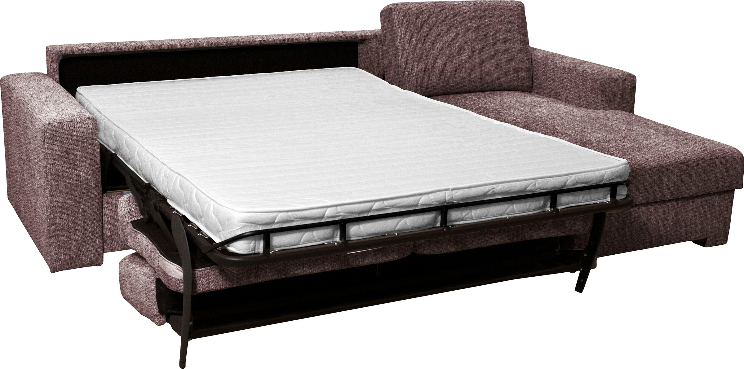 Home affaire Ecksofa Roma "L" Dauerschlaffunktion, mit Unterfederung, Matratzenhöhe 14cm, Liegemaße ca 163x198 cm, L-Form
