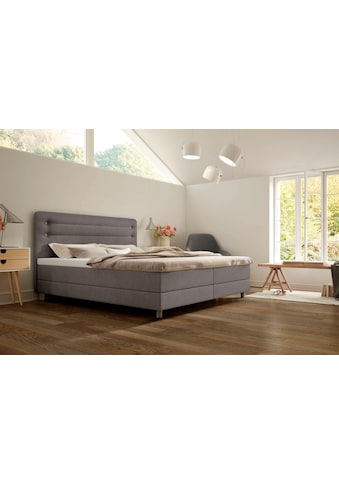 Boxspringbett »Fidelio«, inkl GELTEX® Next Topper, Holzfuß in Eiche