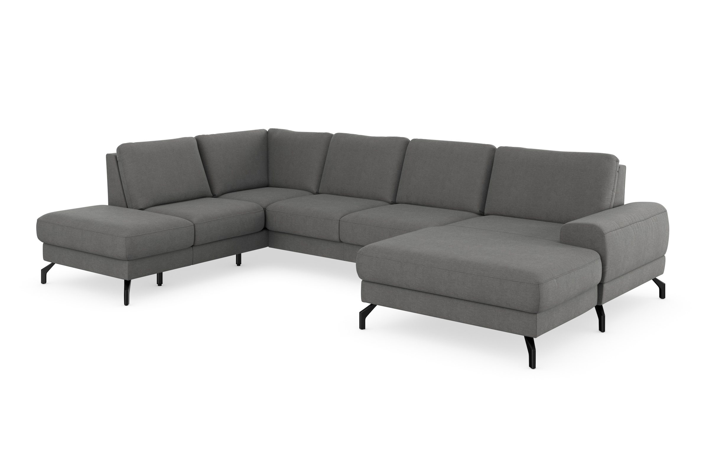 sit&more Wohnlandschaft »Cinturo U-Form«, inklusive Sitztiefenverstellung und Federkern, Sitzhöhe 45 cm