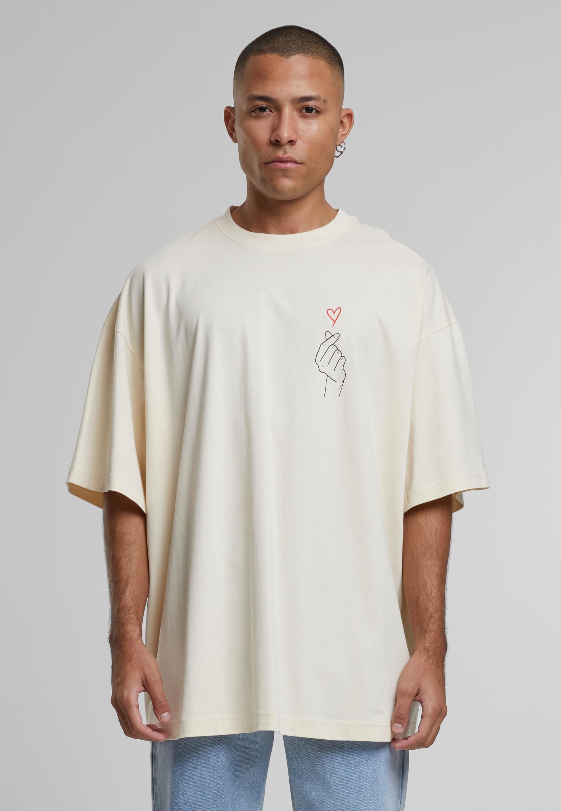 Merchcode T-Shirt »Merchcode Herren K Heart Huge Tee«, (1 tlg.)