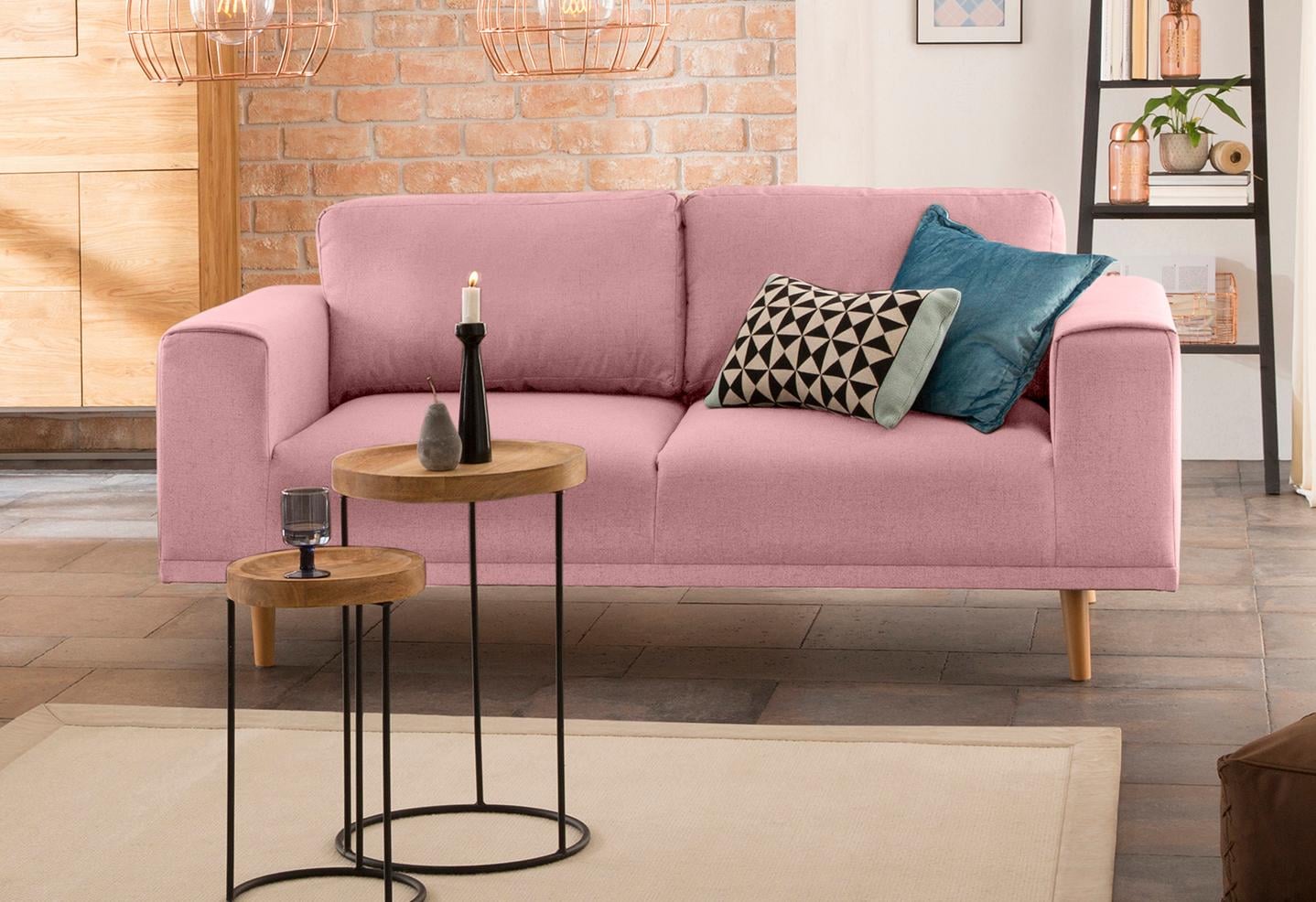 kaufen » Raten rosa BAUR 2-Sitzer Sofas auf |