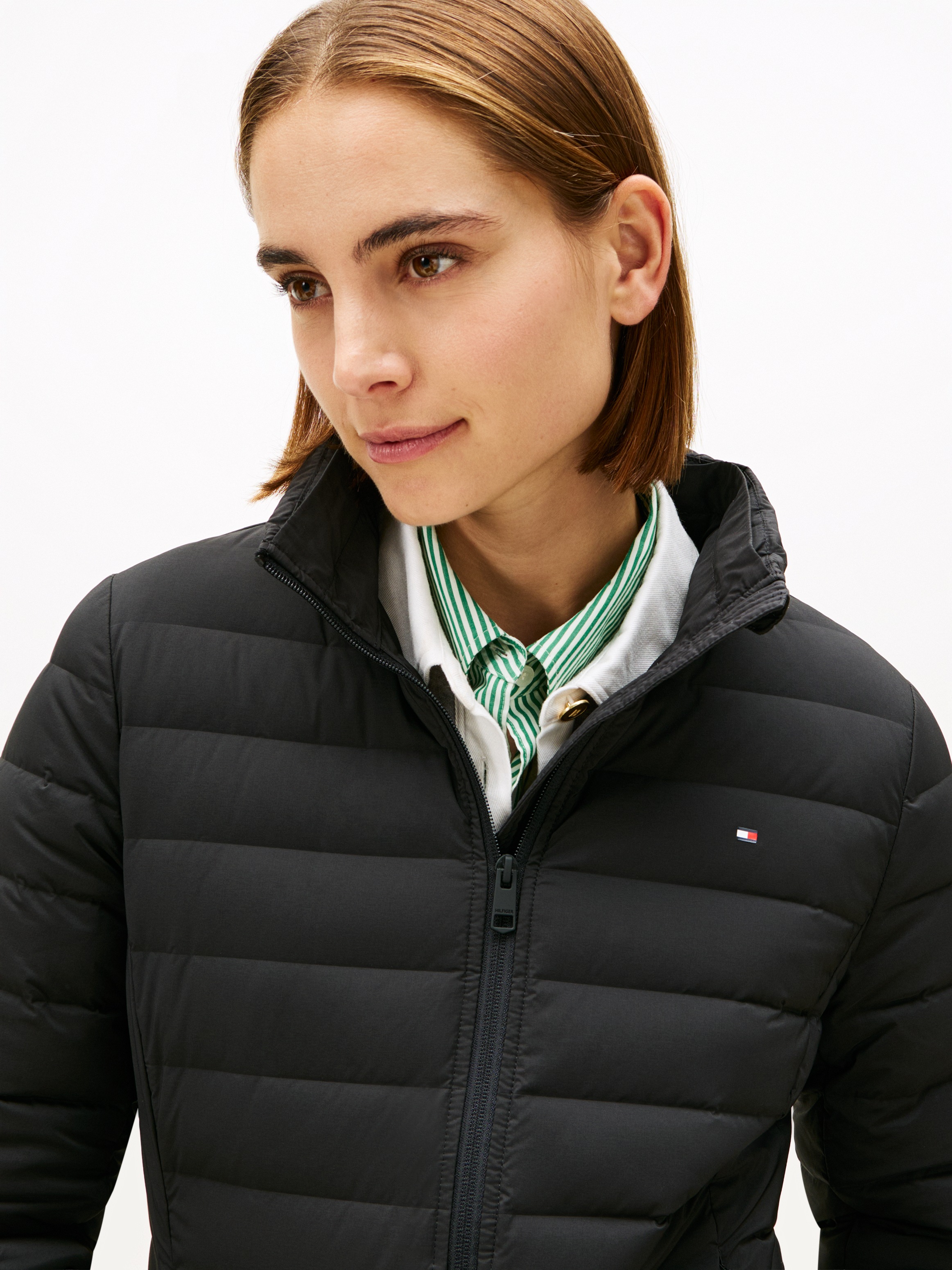 Tommy Hilfiger Steppjacke "STRETCH NYLON LW DOWN JACKET" mit Kapuze günstig online kaufen