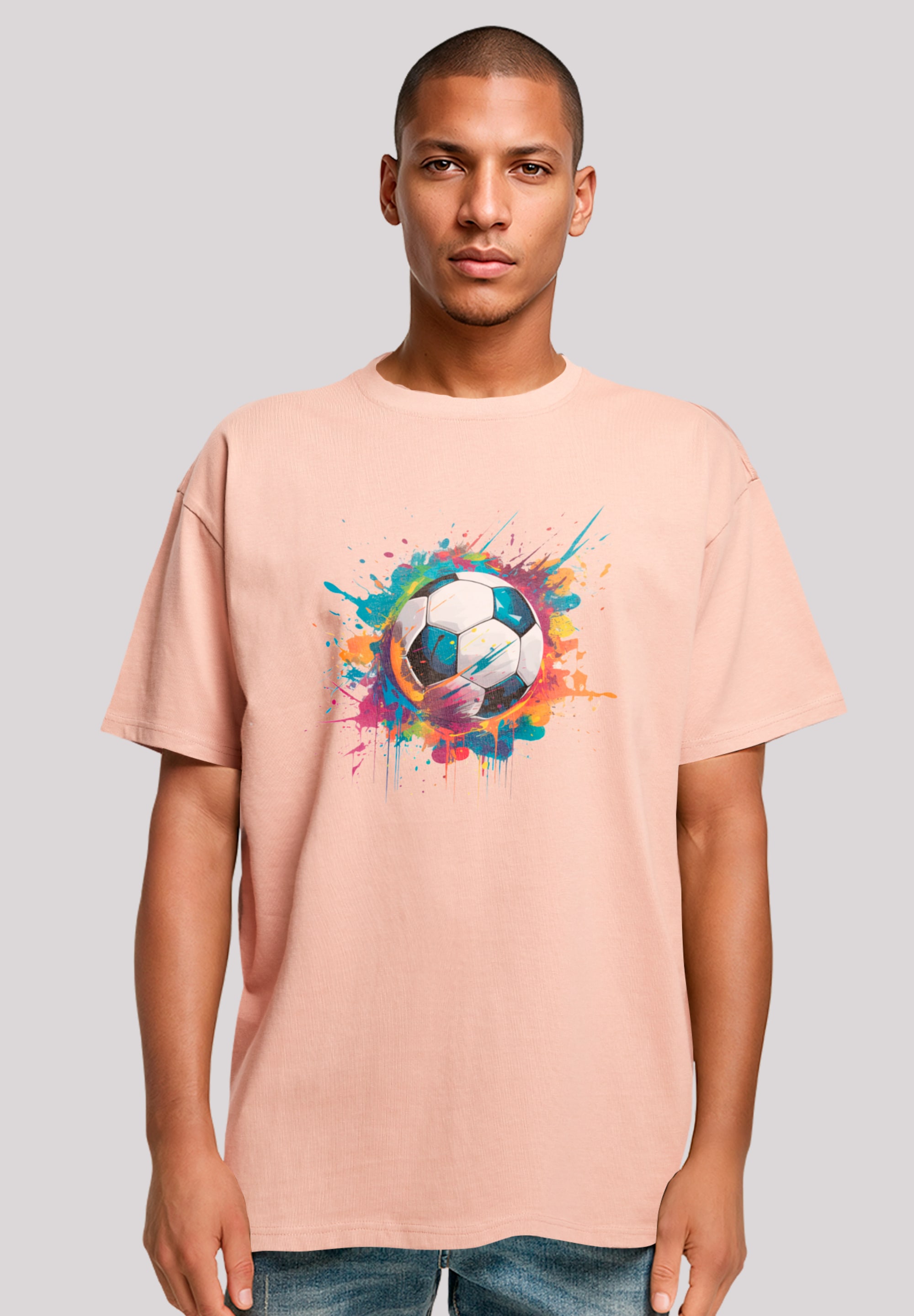 F4NT4STIC T-Shirt "Bunte Fußball Grafik", Premium Qualität günstig online kaufen