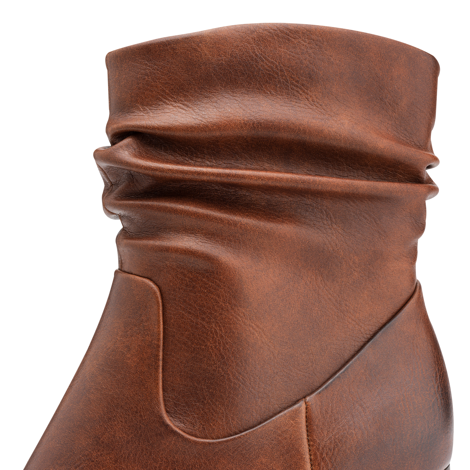 MARCO TOZZI Stiefelette, Blockabsatz, Businessschuh mit Falten im slouchy Look