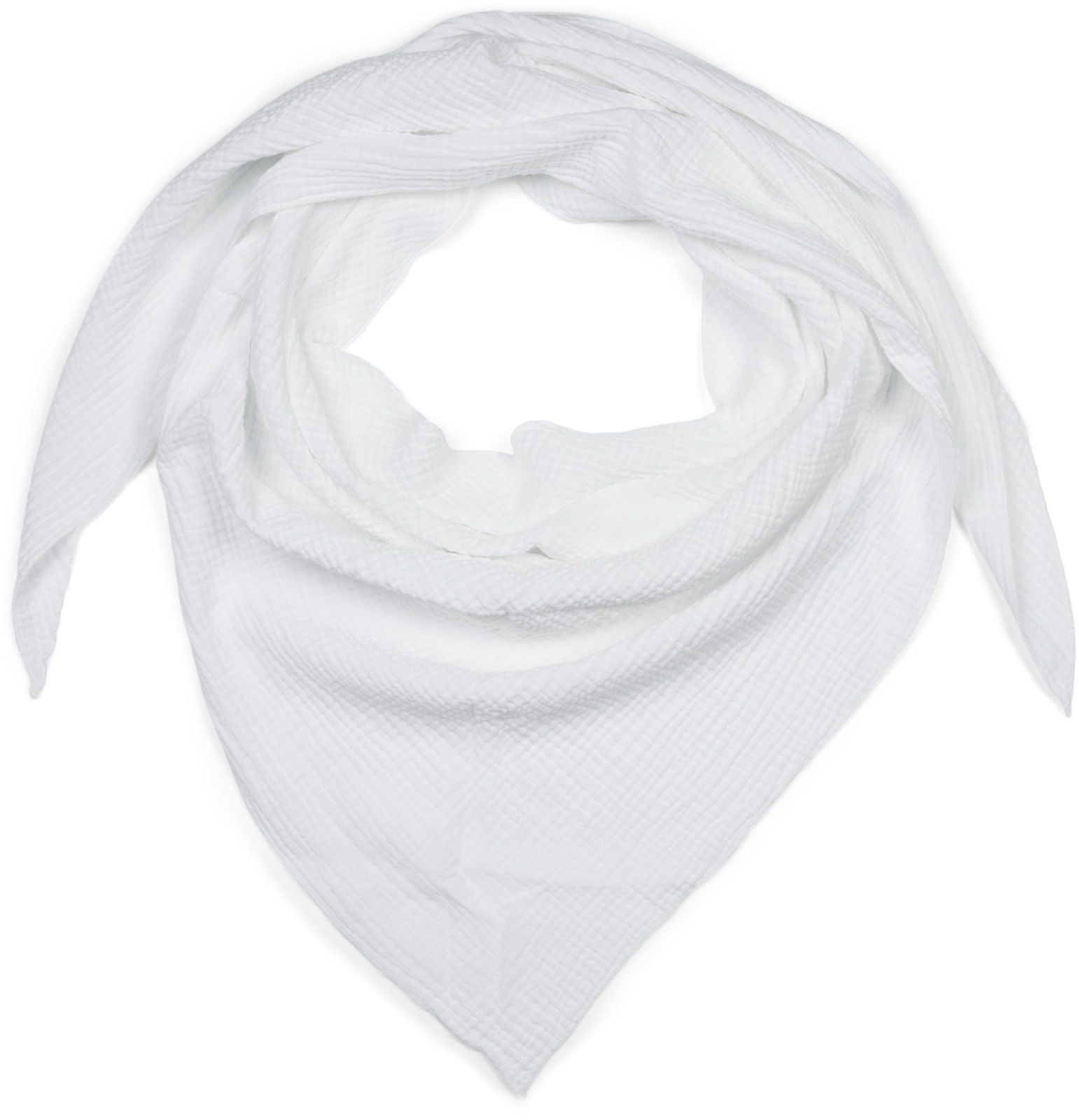 styleBREAKER Dreieckstuch "Musselin Dreiecktuch Einfarbig" 1 Stk.