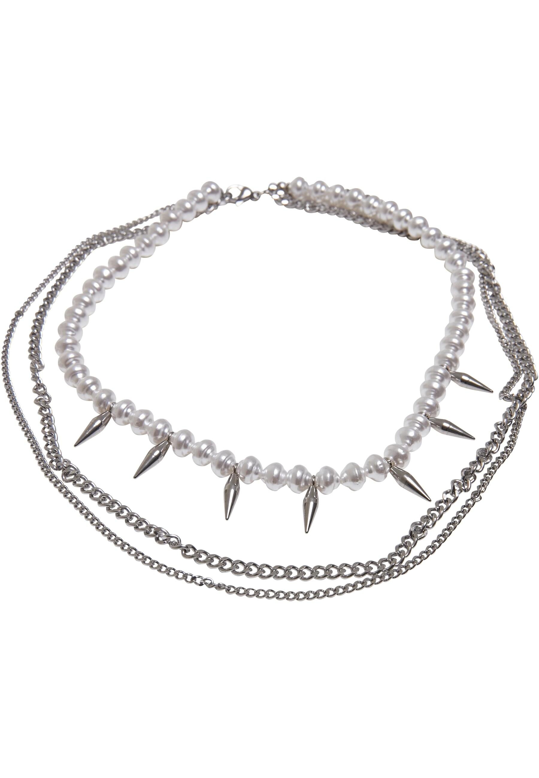 URBAN CLASSICS Schmuckset "Urban Classics Unisex Meridian Pearl Layering Necklace", (1 tlg.)