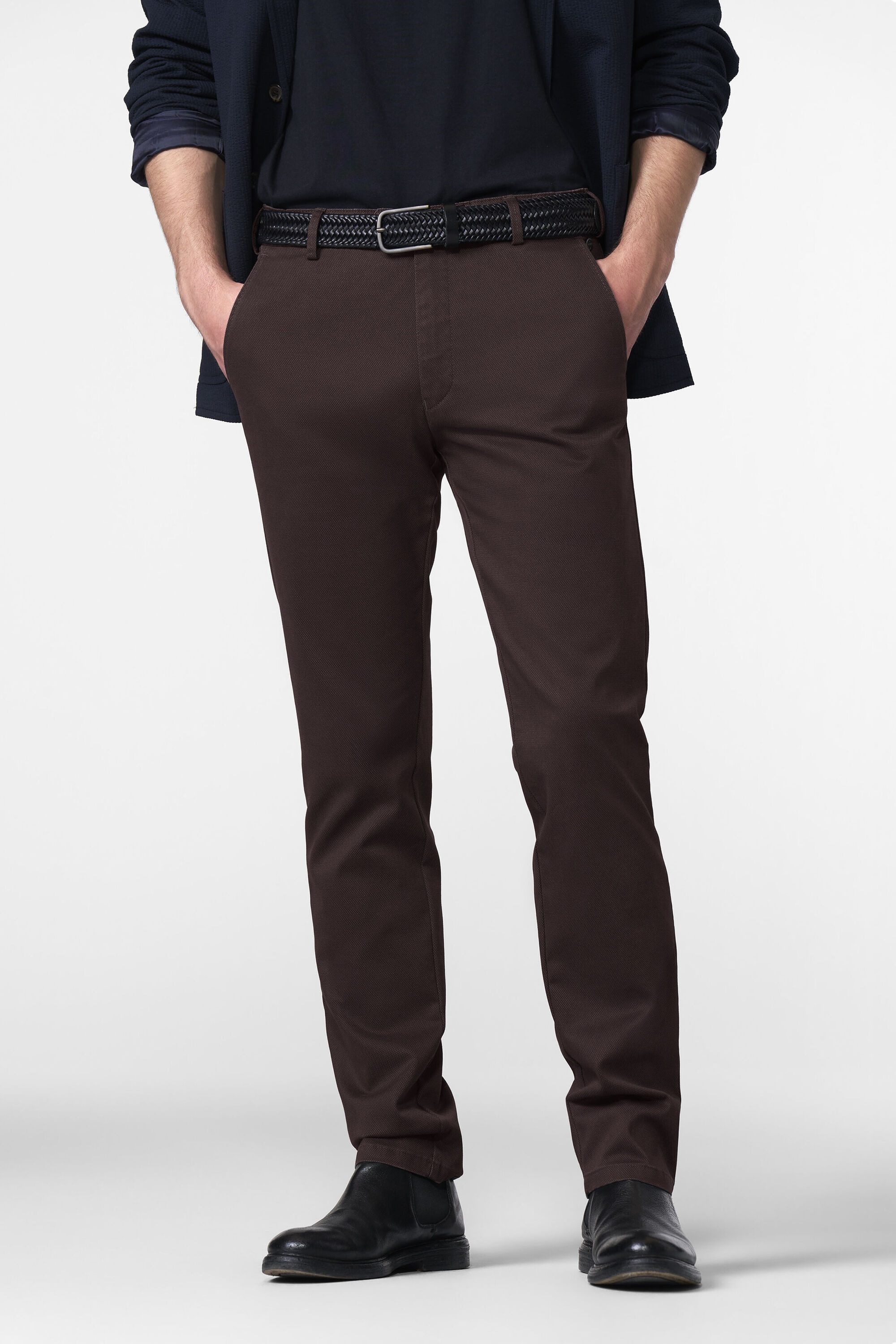 MEYER Chinos "BONN", mit Micro Print günstig online kaufen