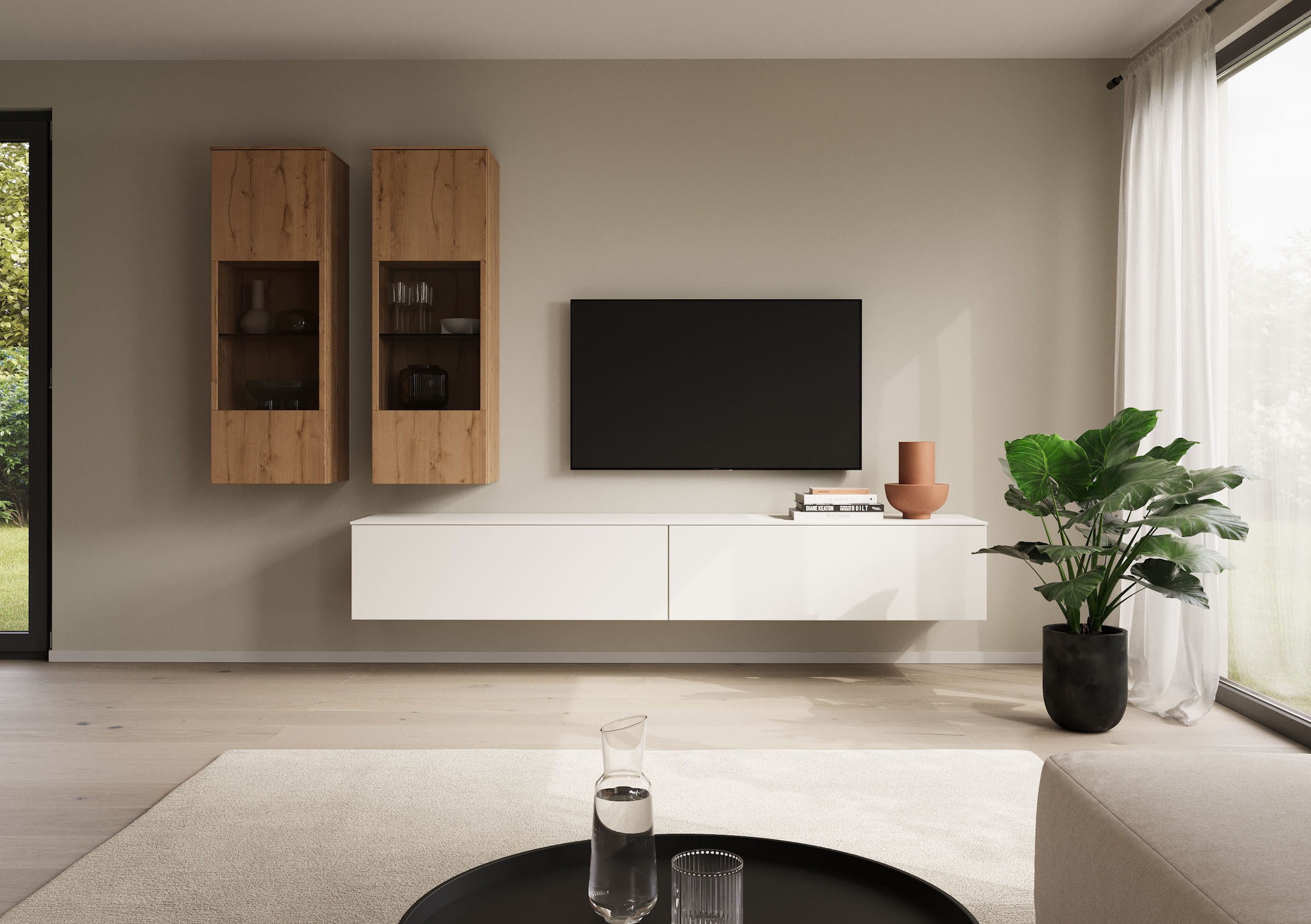nobilia® Wohnzimmer-Set »Avala, variabel montierbar«