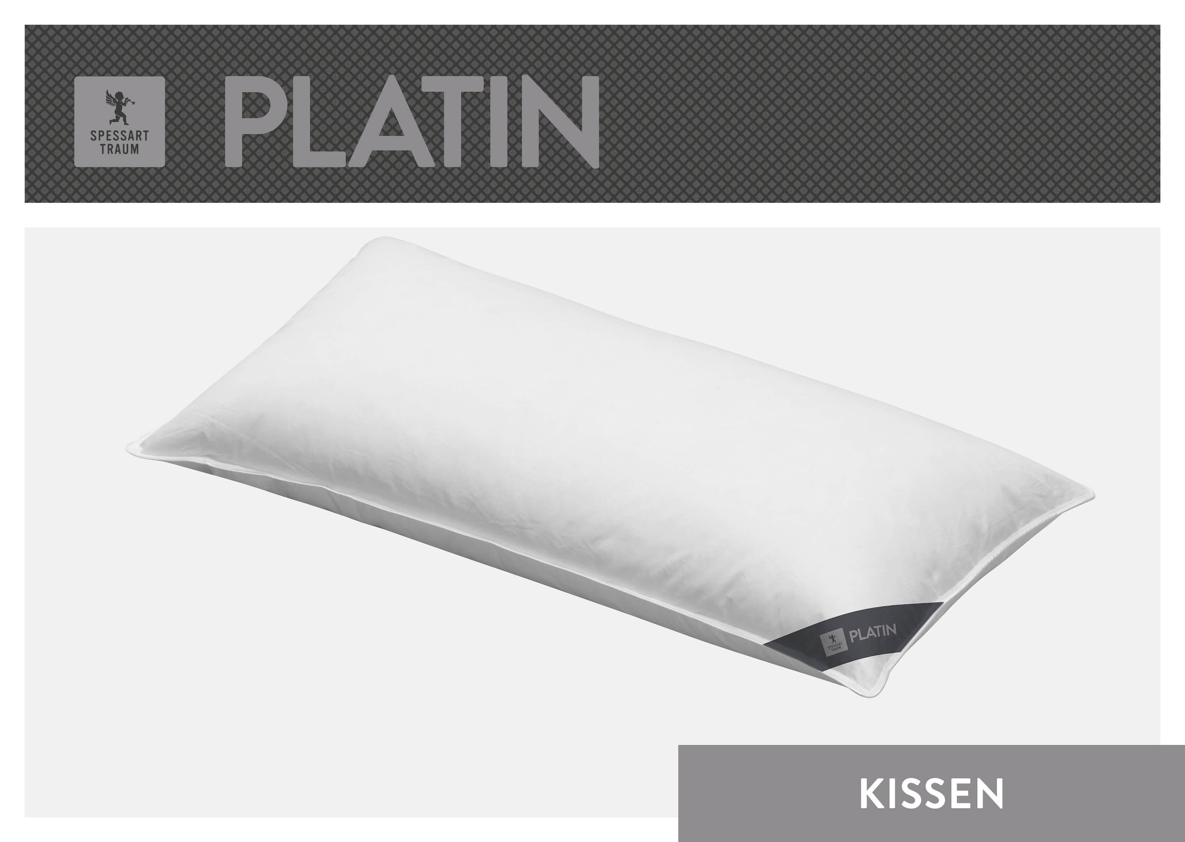 SPESSARTTRAUM 3-Kammer-Kopfkissen "Platin" Füllung: Außen:100% Gänsedaunen, günstig online kaufen